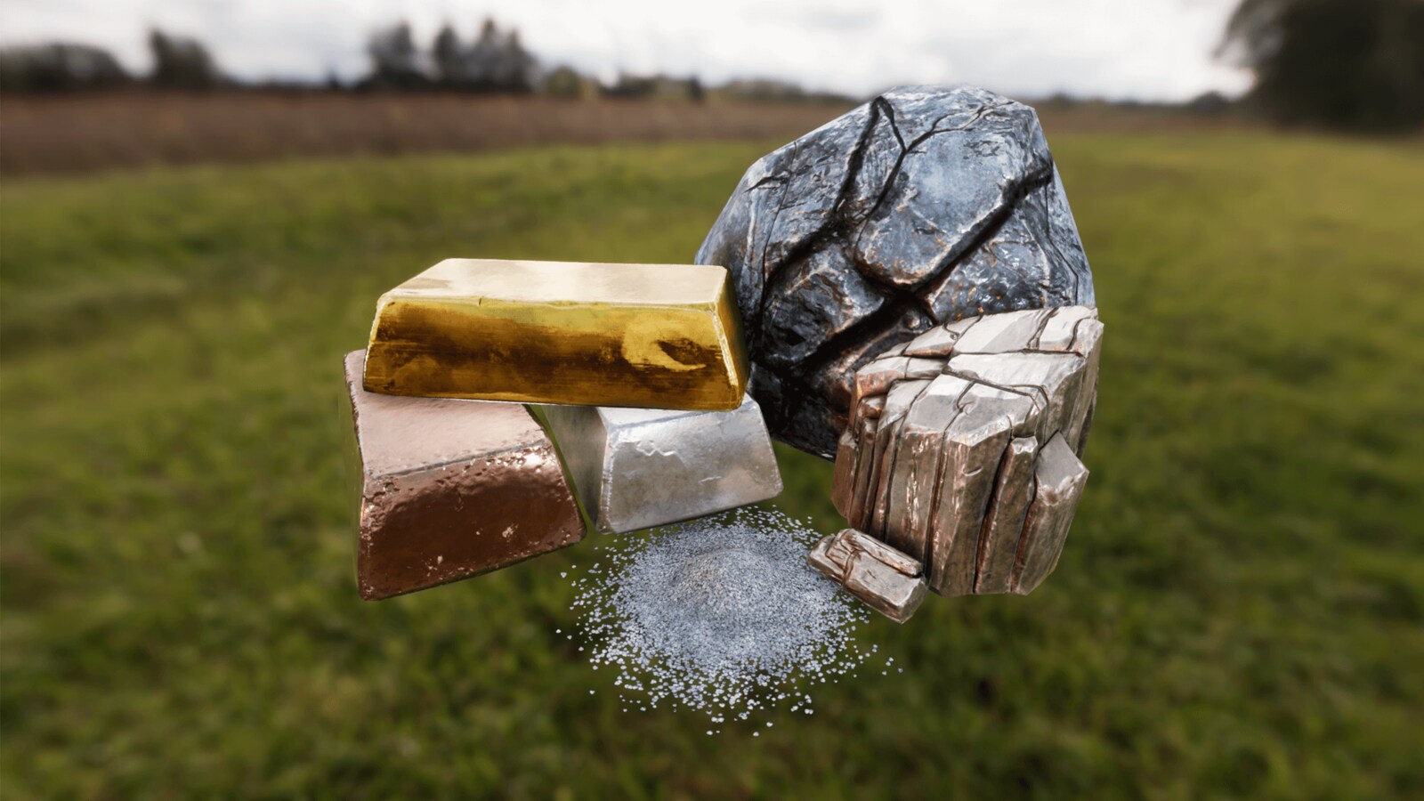 Open World Survival Resource Pack in Props UE Marketplace