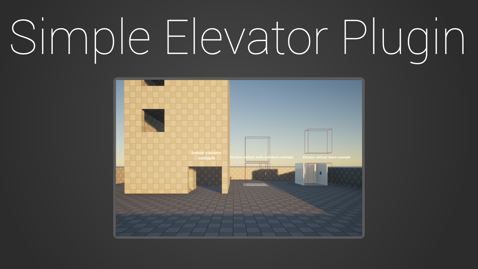 Simple Elevator Plugin