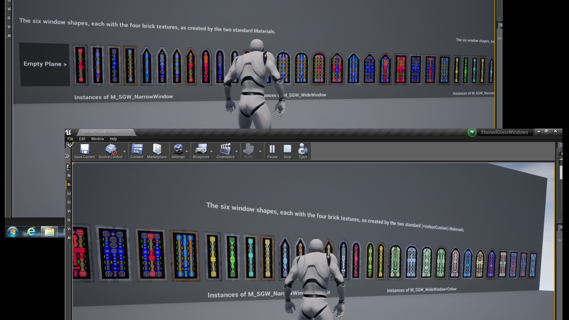 Stained Glass Windows Pack by 3DiCandy in Props UE4 Marketplace