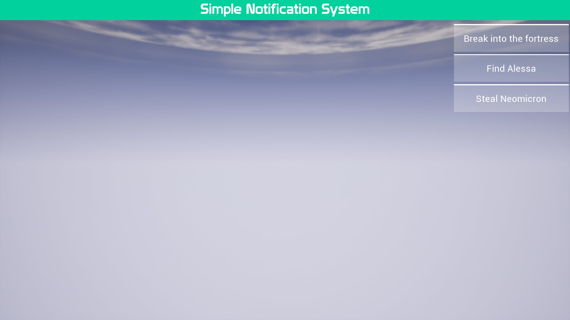 Simple Notification System, 카테고리 블루프린트 - UE 마켓플레이스