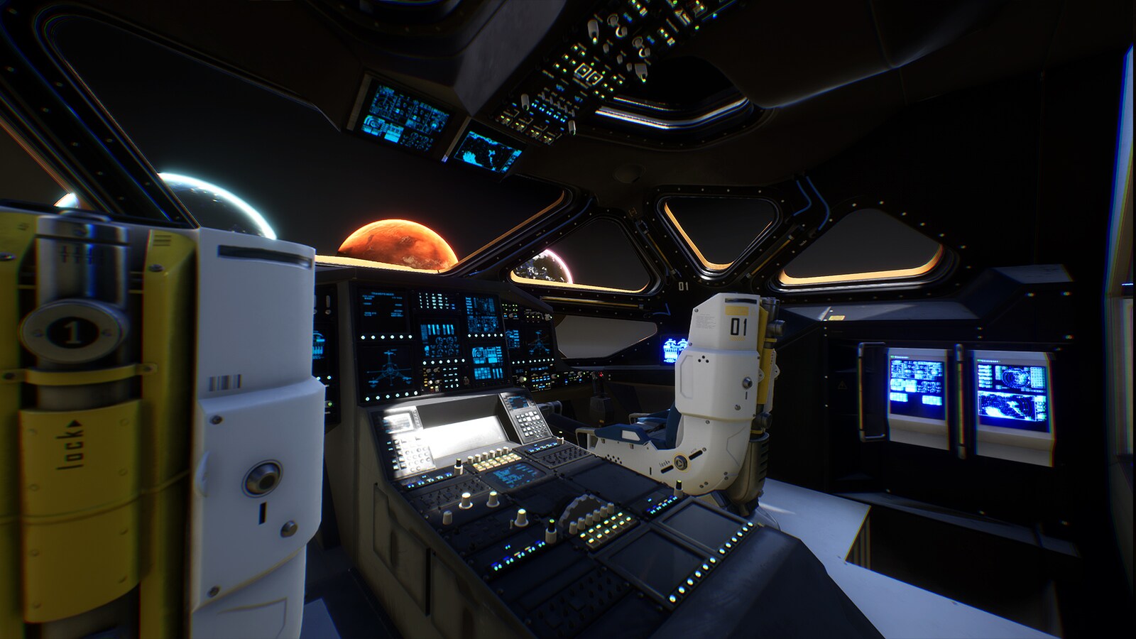 space kit, spaceships, planets