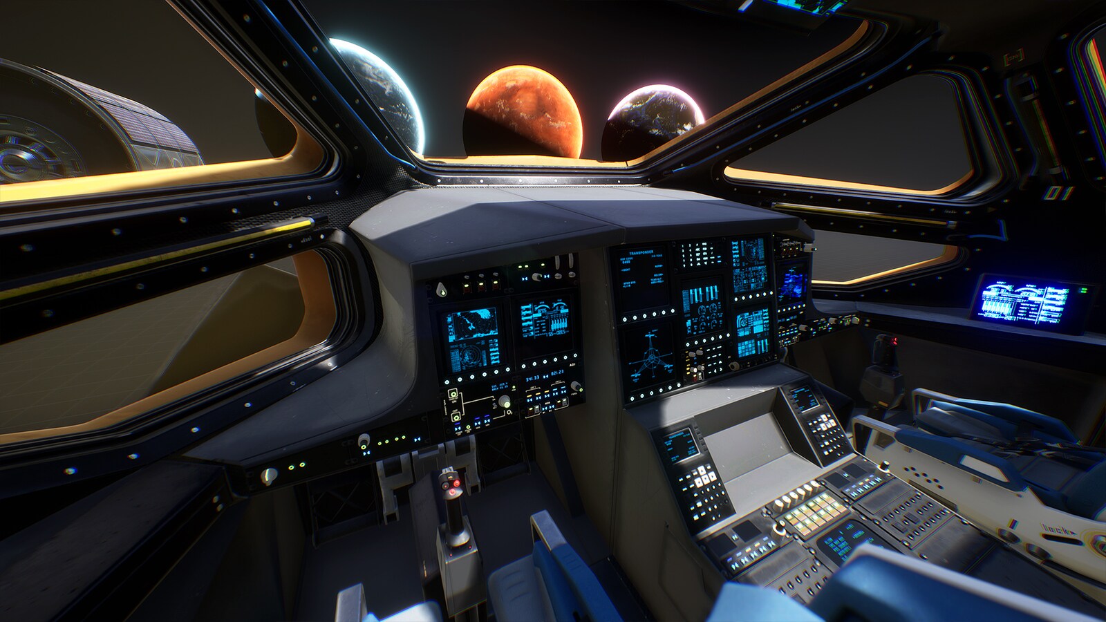 space kit, spaceships, planets