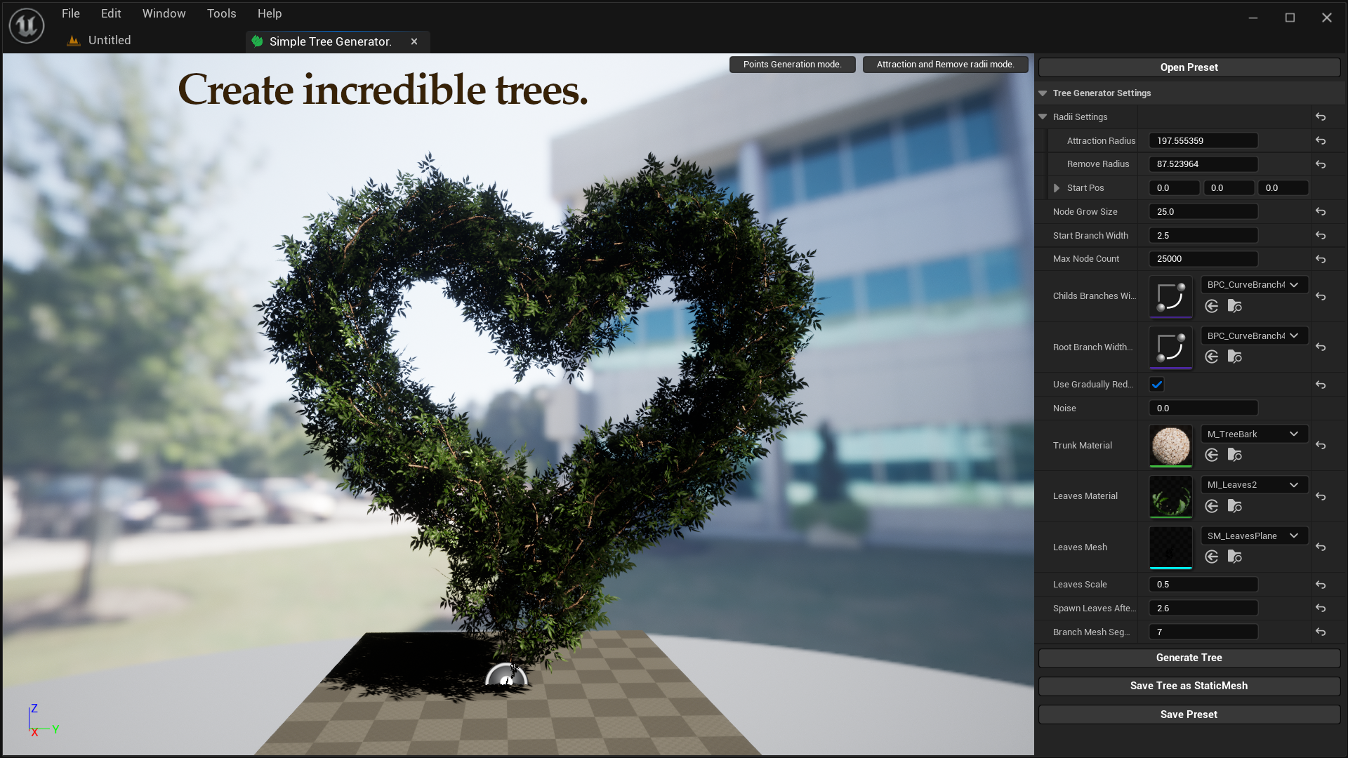 Simple Tree Generator