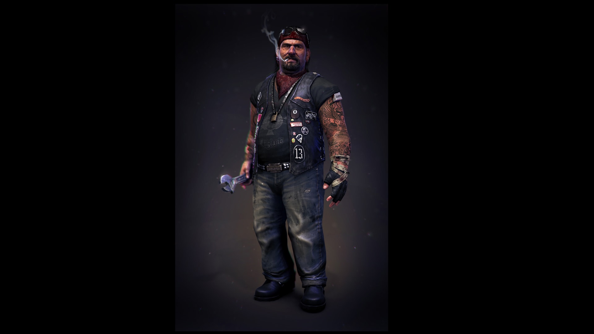 Hero Character Model: The Biker