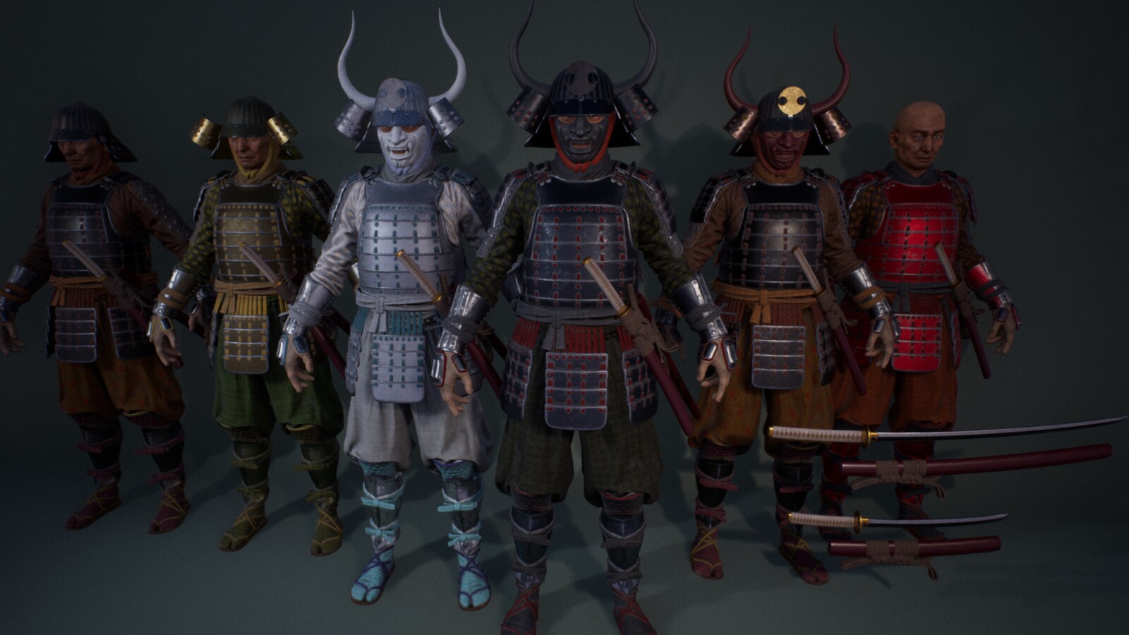 Samurai Warriors In Characters Ue Marketplace