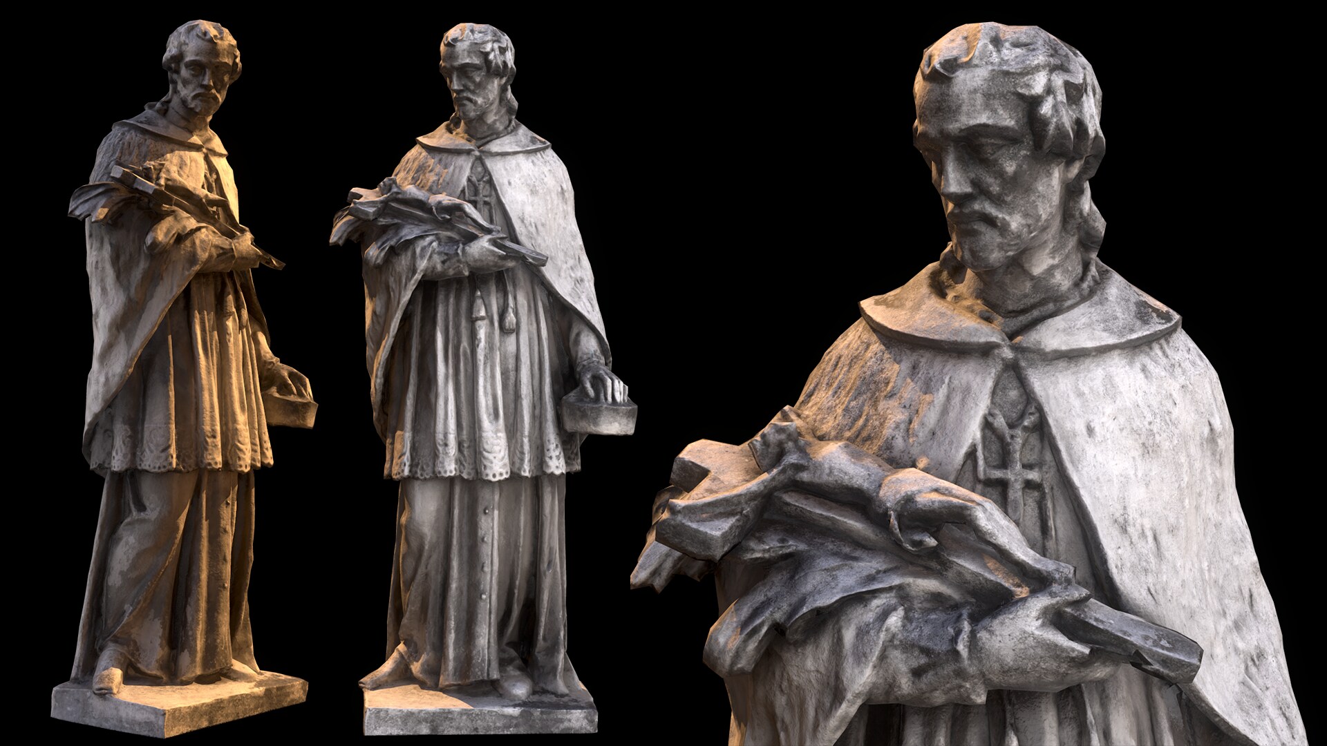 High Quality Statue Scans in Props UE Marketplace