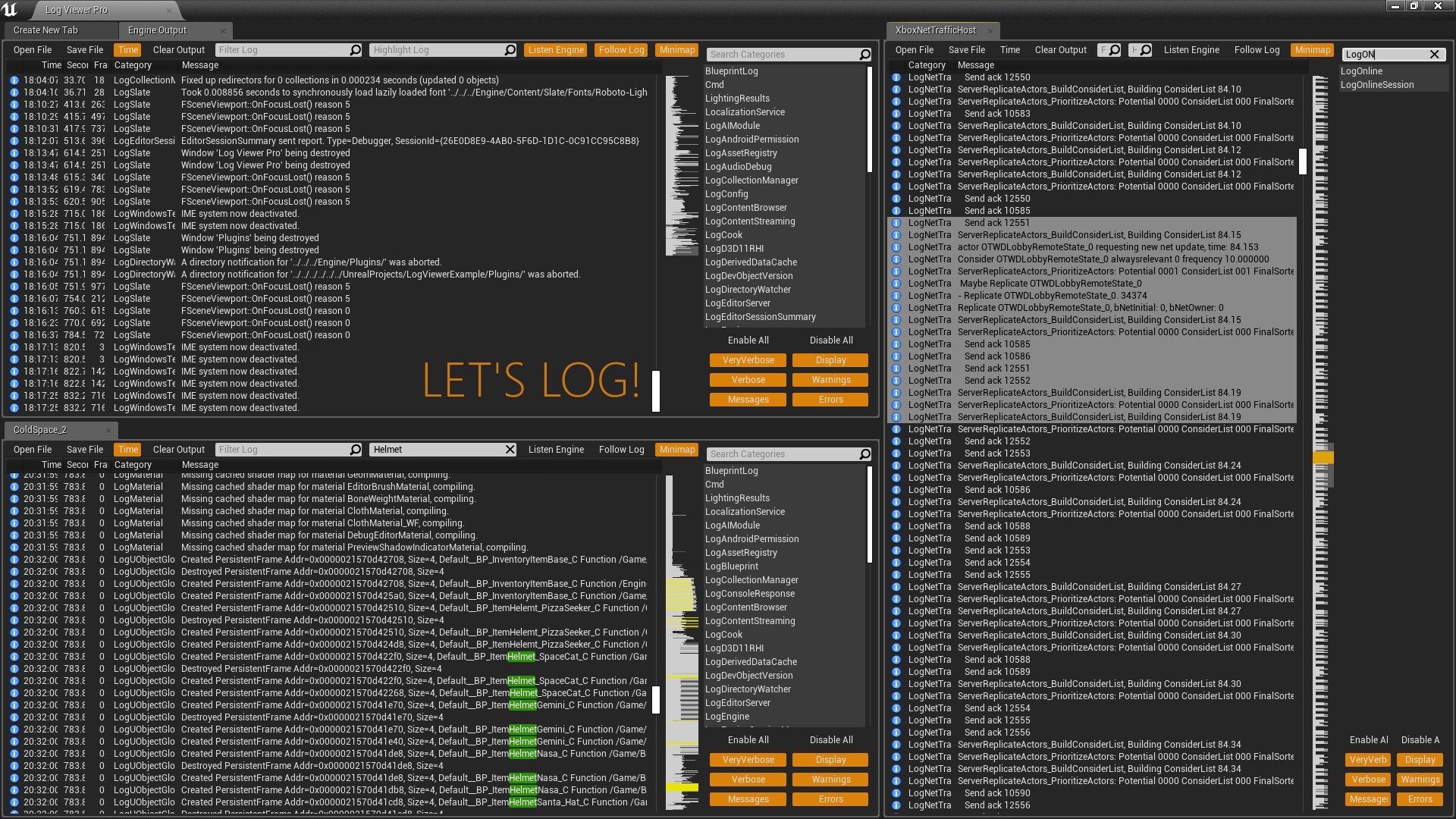Log Viewer Pro in Code Plugins - UE Marketplace
