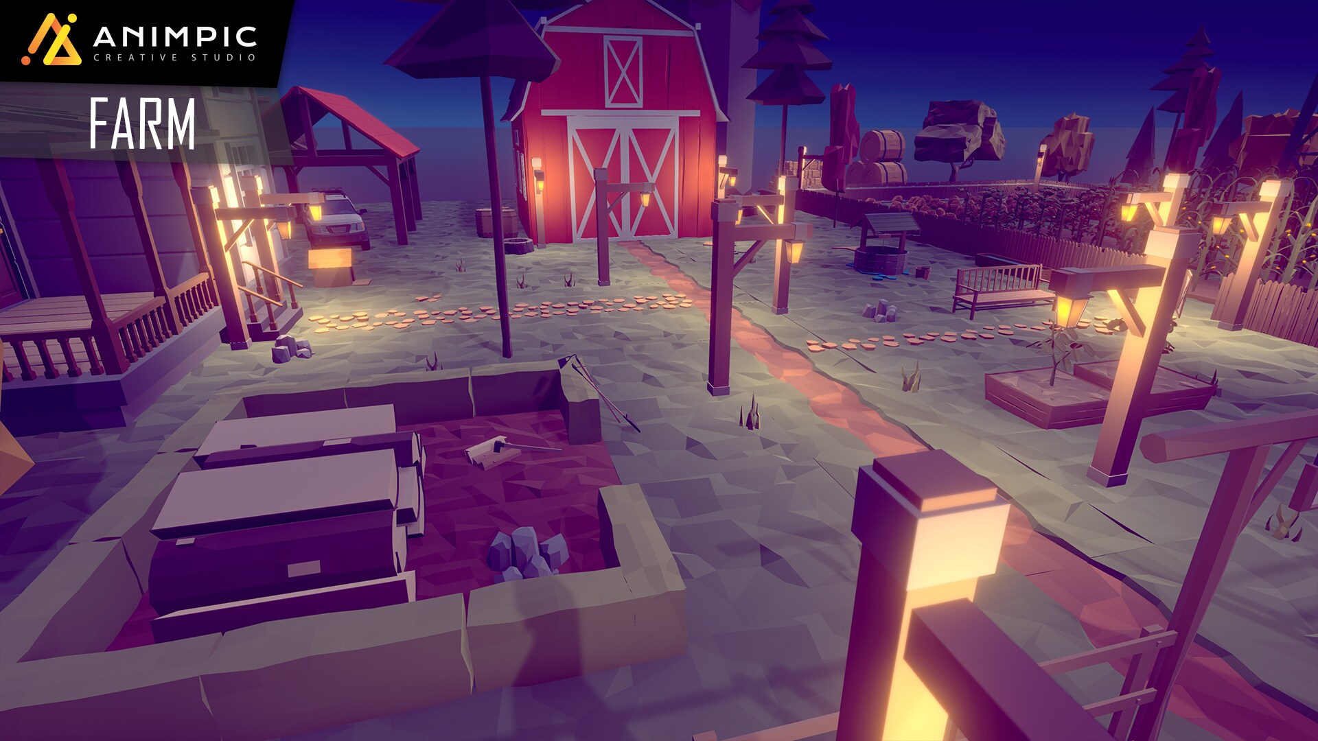 POLY Farm in Environments UE Marketplace
