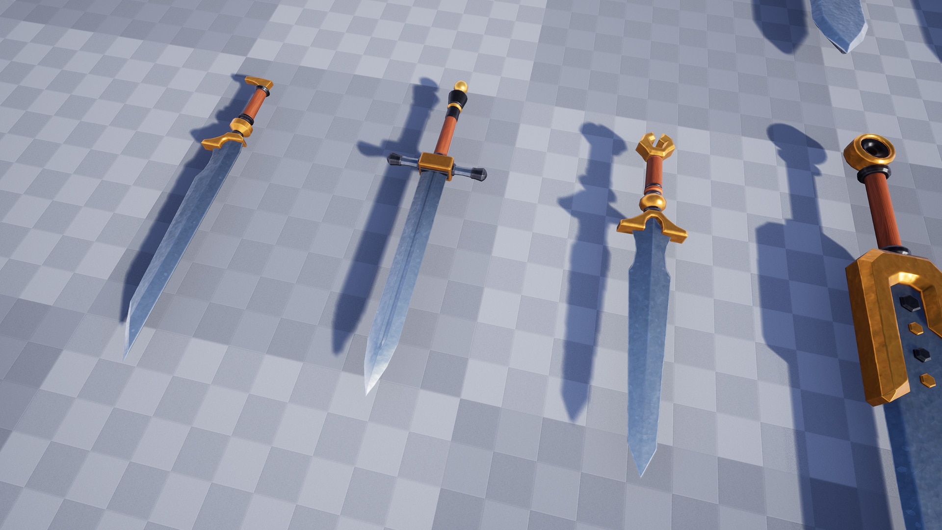 在武器创建的stylized Weapons Pbr Asset Pack Vol 1 虚幻引擎商城