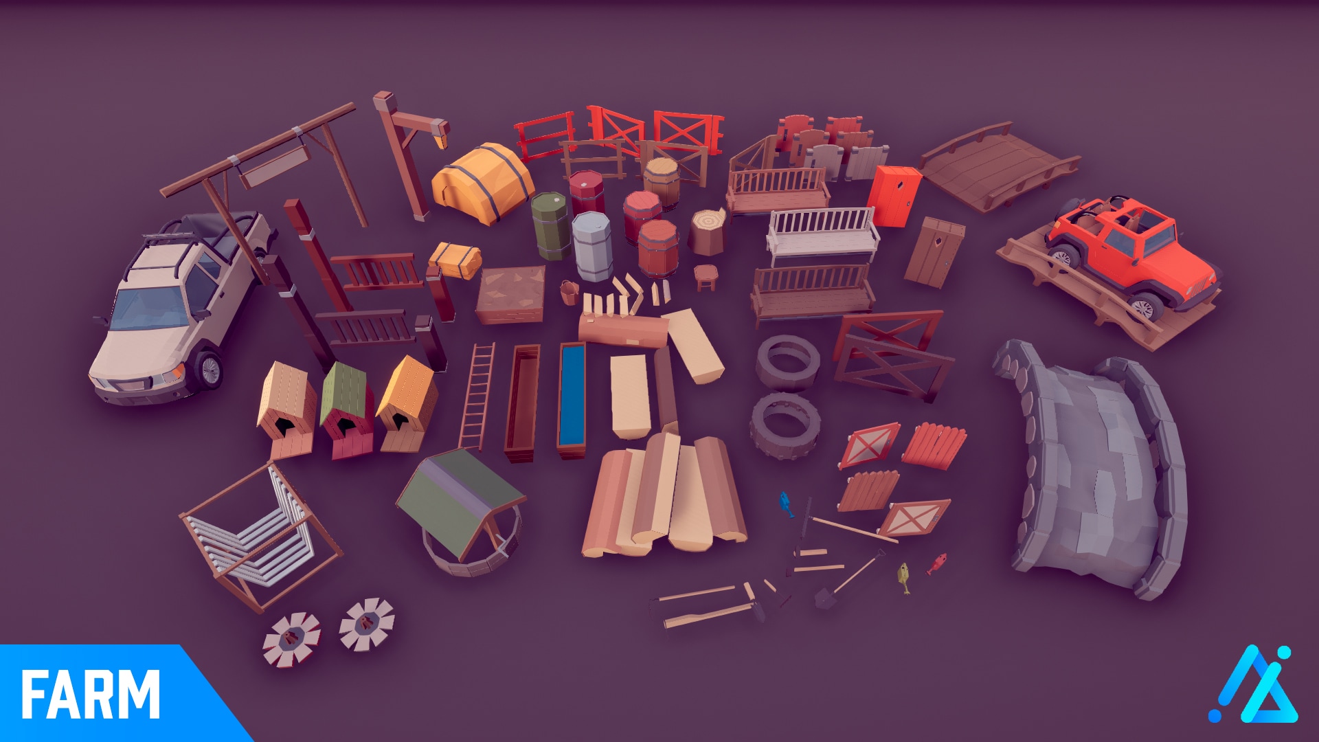 POLY Farm in Environments UE Marketplace