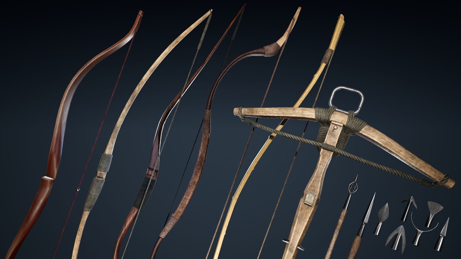 Medieval Bows in Props UE Marketplace