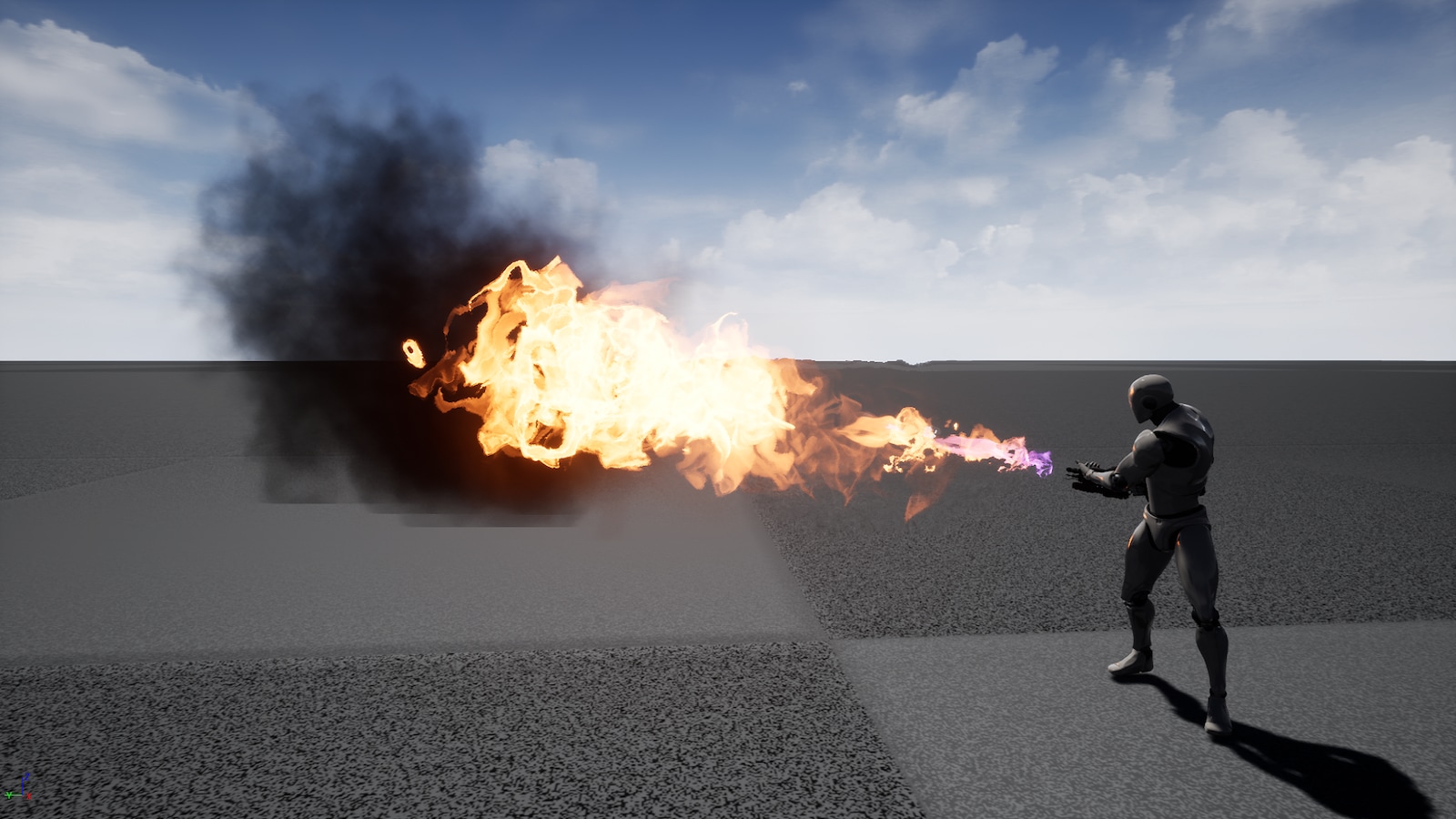 Flamethrower Multiplayer Ready in Blueprints UE Marketplace