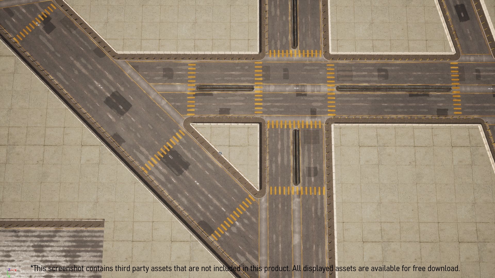 Roadacity, Road & Intersection Maker in Blueprints UE Marketplace