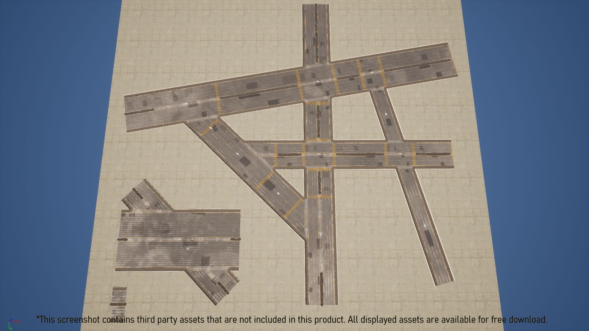 Roadacity, Road & Intersection Maker in Blueprints UE Marketplace