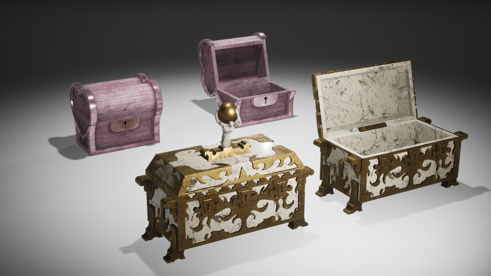 Eighteen Fantasy Chests Pack in Props UE Marketplace