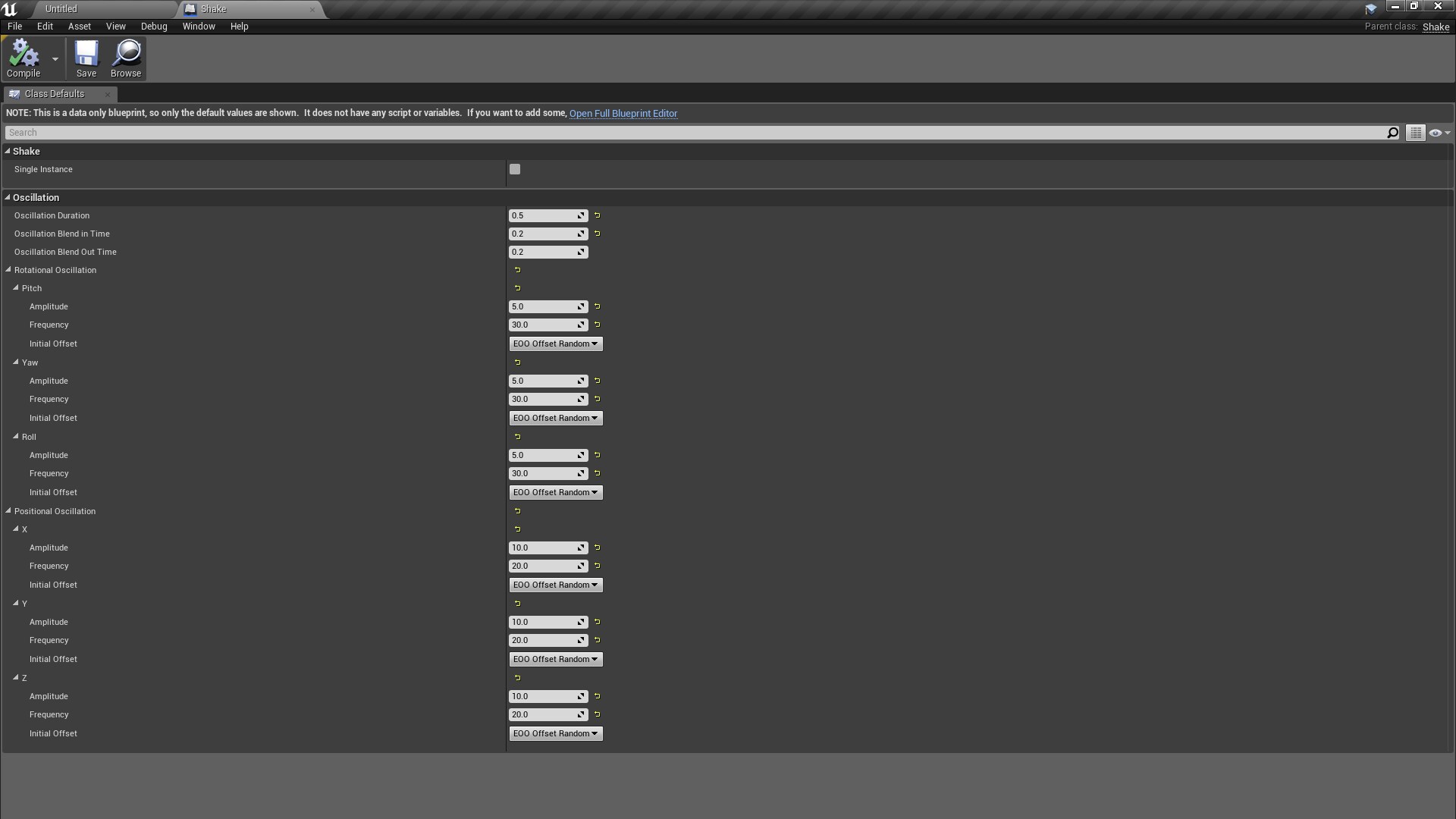 Shaker in Code Plugins UE Marketplace