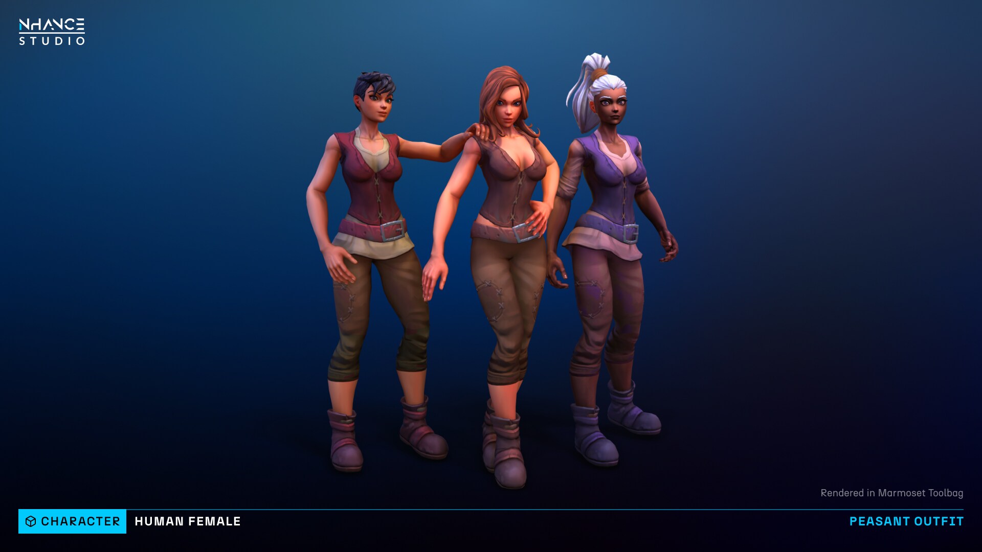 Modular Fantasy Stylized Human Female in Characters - UE Marketplace