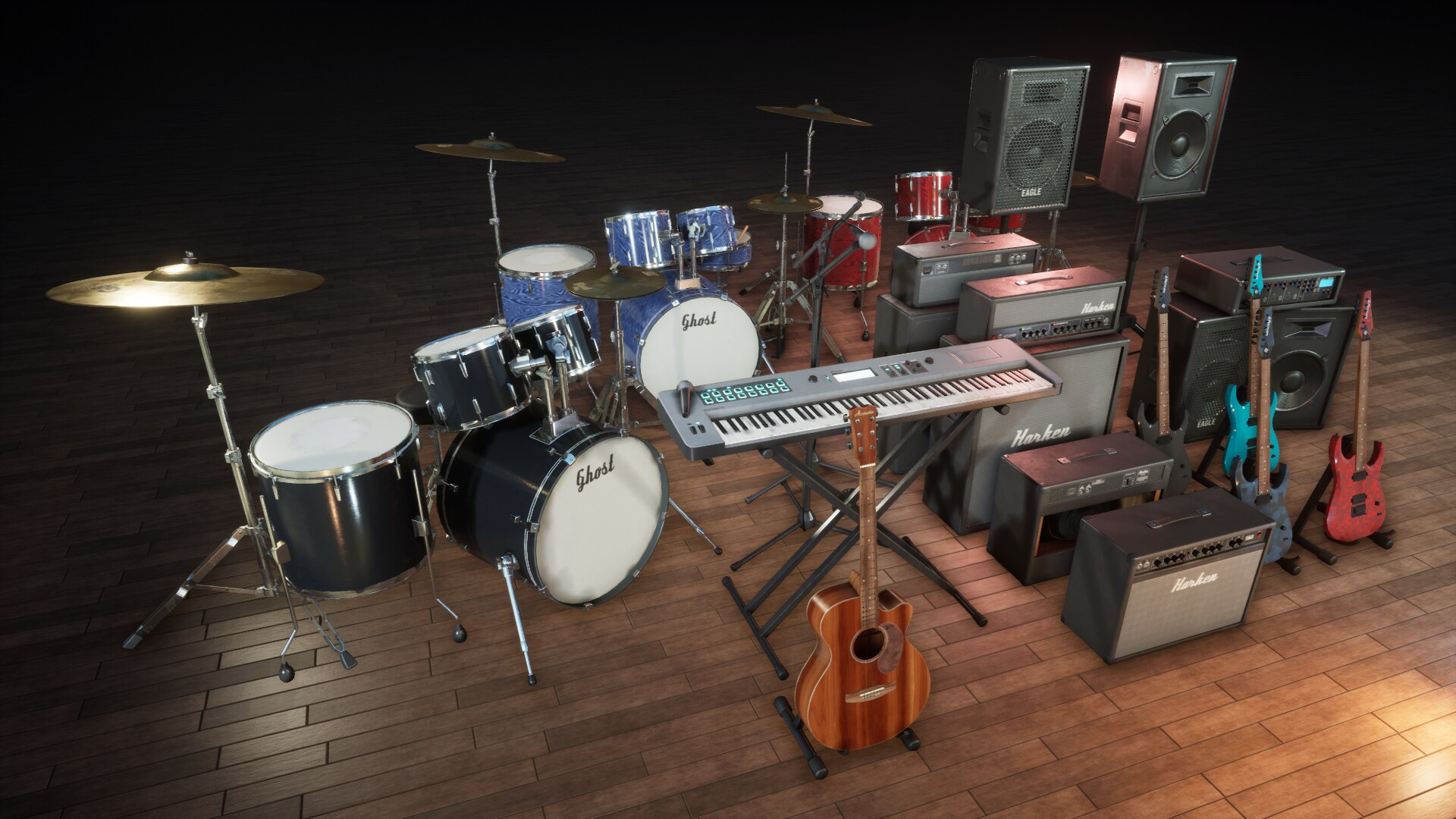 Modern Music Props in Props - UE Marketplace