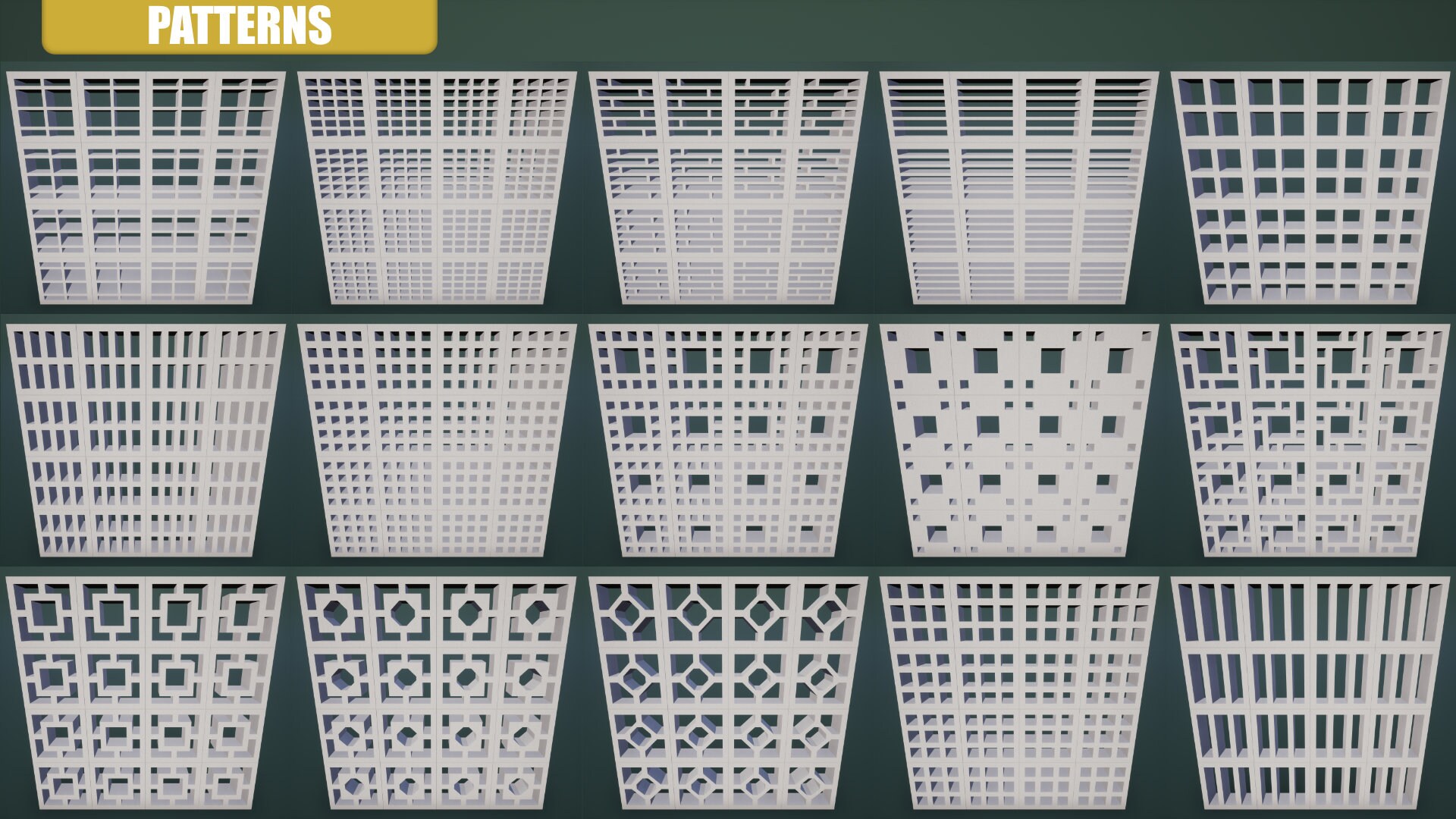 Decorative Breeze Block Pack in Props UE Marketplace