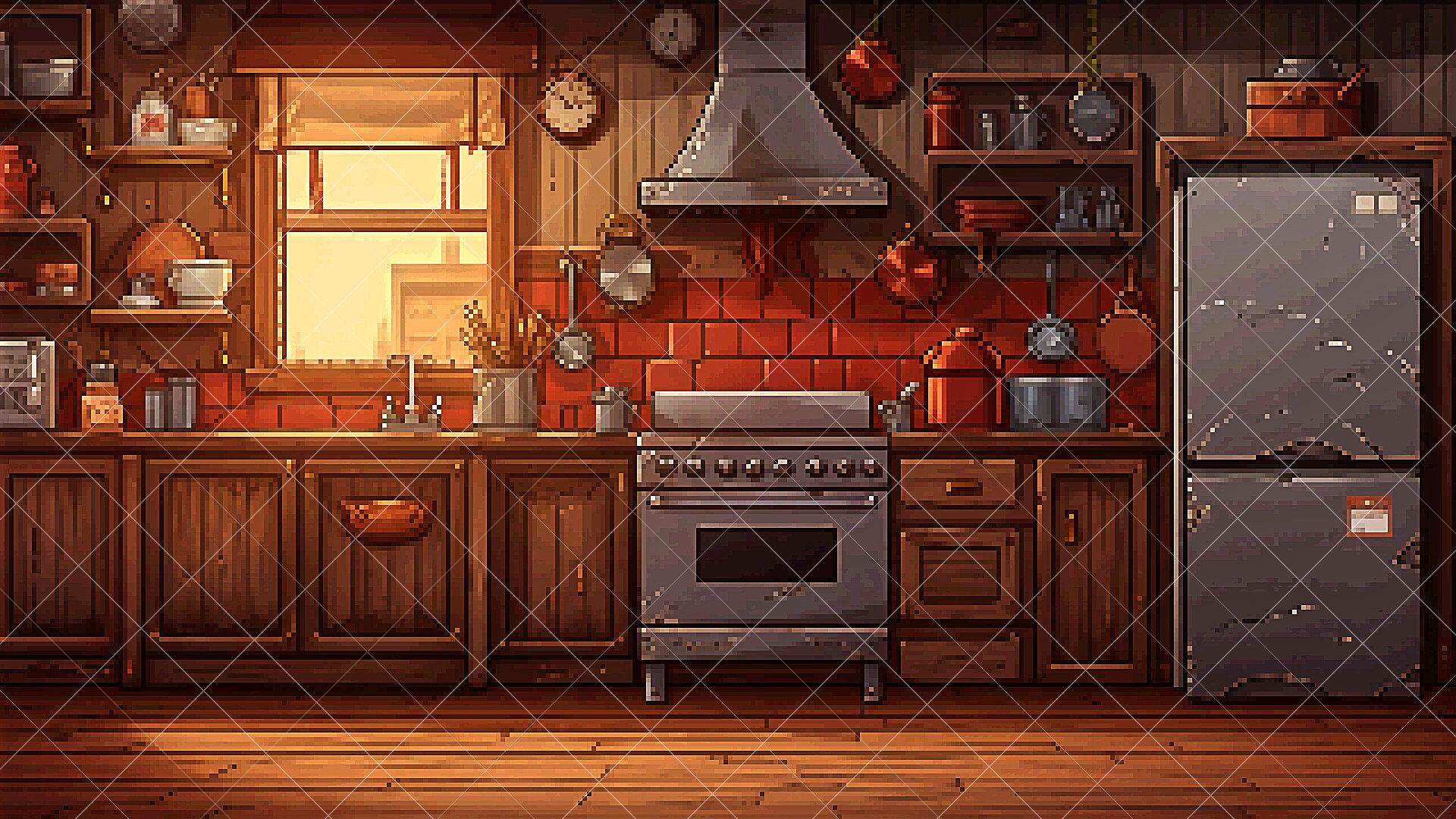 BACKGROUND - Pixel Kitchen 2 in 2D Assets - UE Marketplace