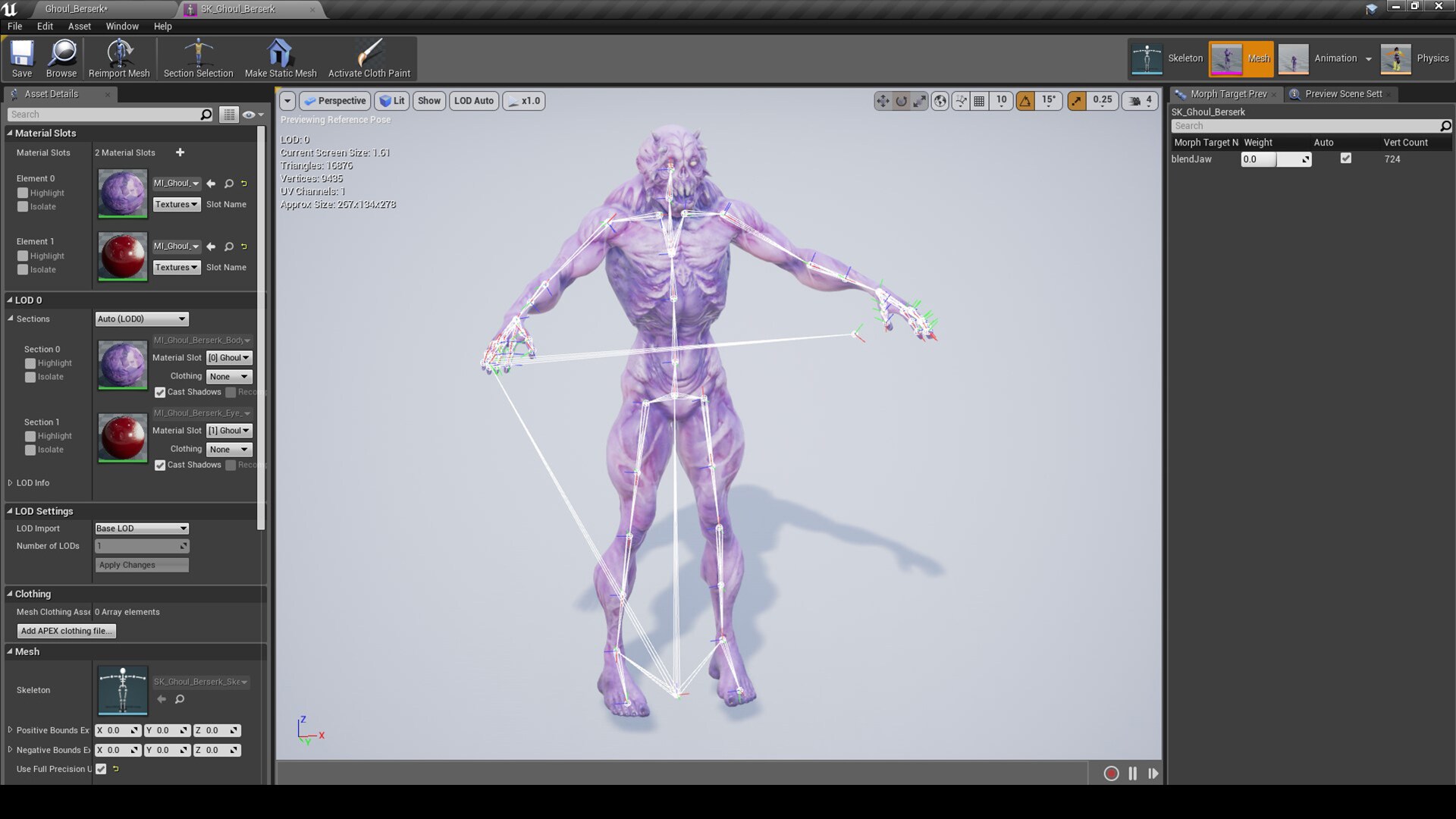 Ghoul_Berserk in Characters - UE Marketplace