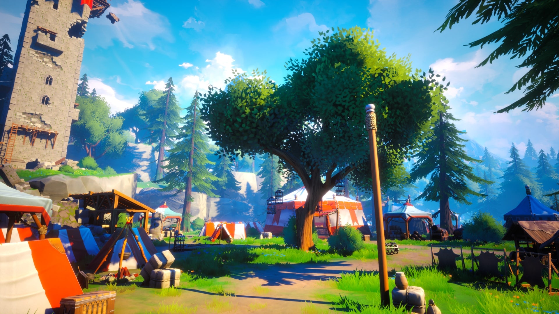Stylized Bandit Camp Environment - Modular Open World Bandit Army ...