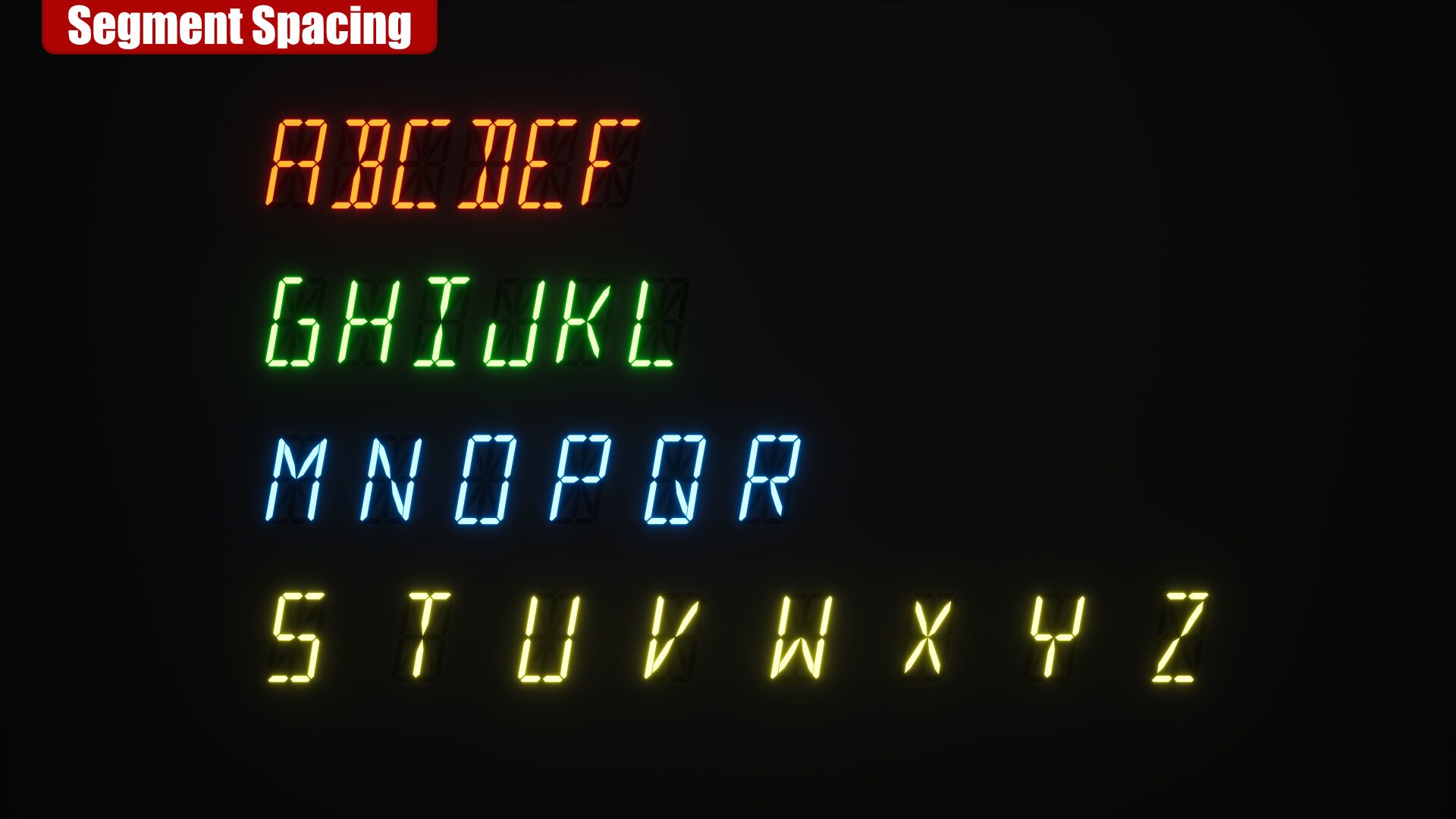 Segment Display Pack in Blueprints UE Marketplace