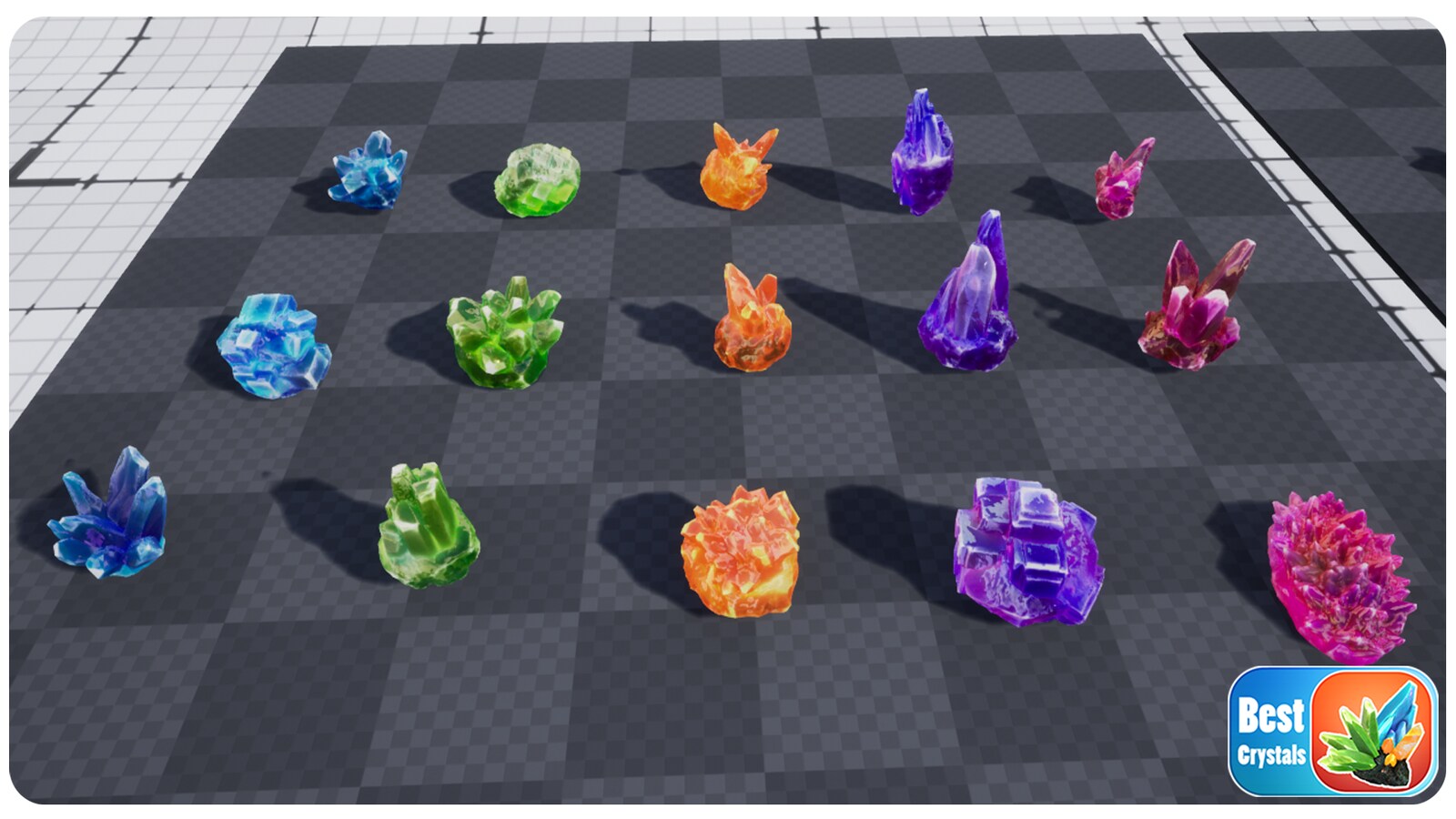 Best Crystals (75 Crystal Gems + pure variants) in Props UE Marketplace