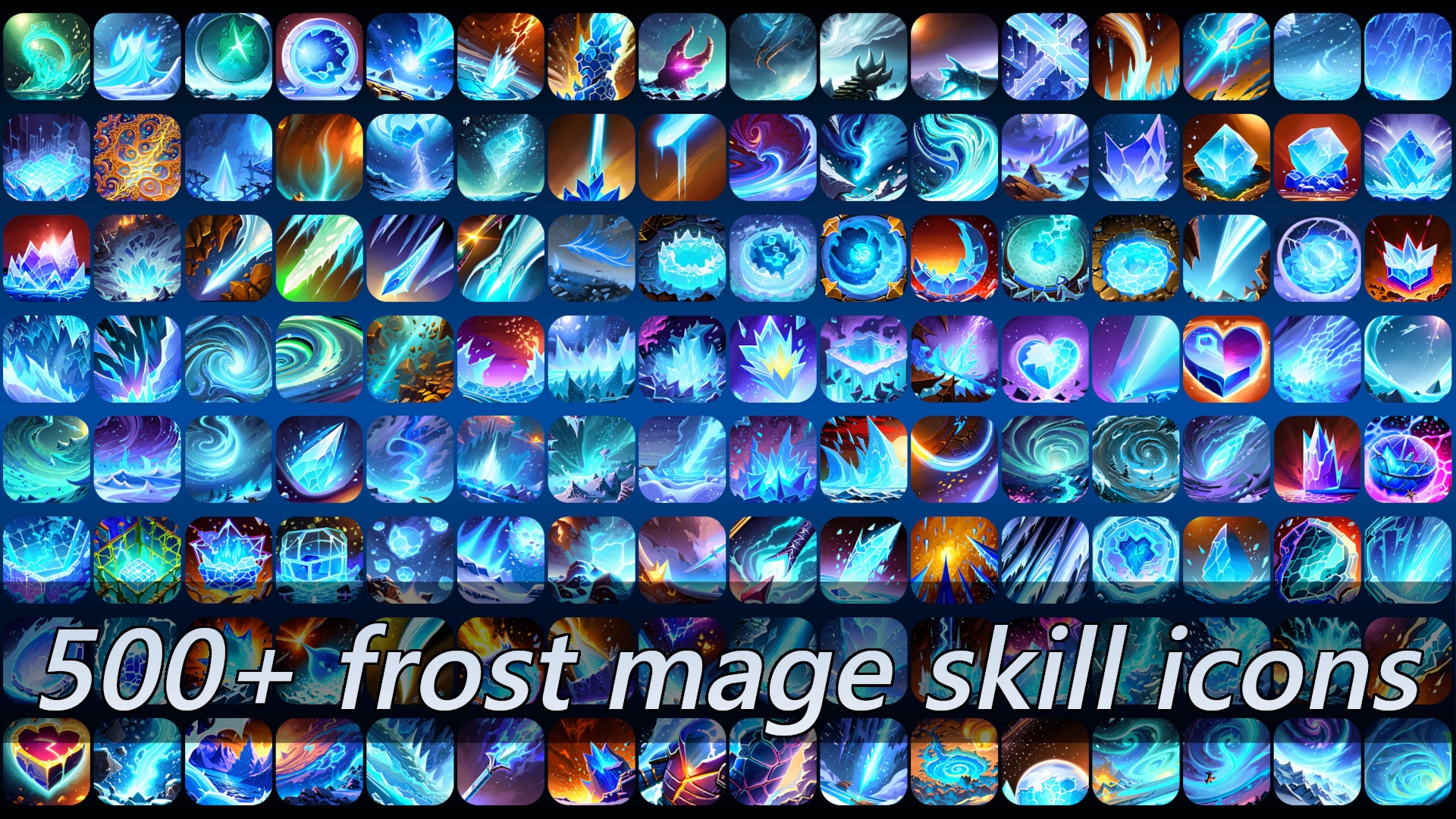 500+ frost mage skill icons