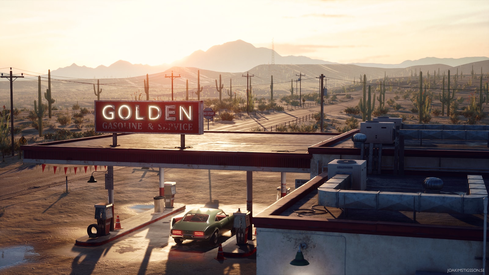 Desert Gas Station in Environments UE Marketplace