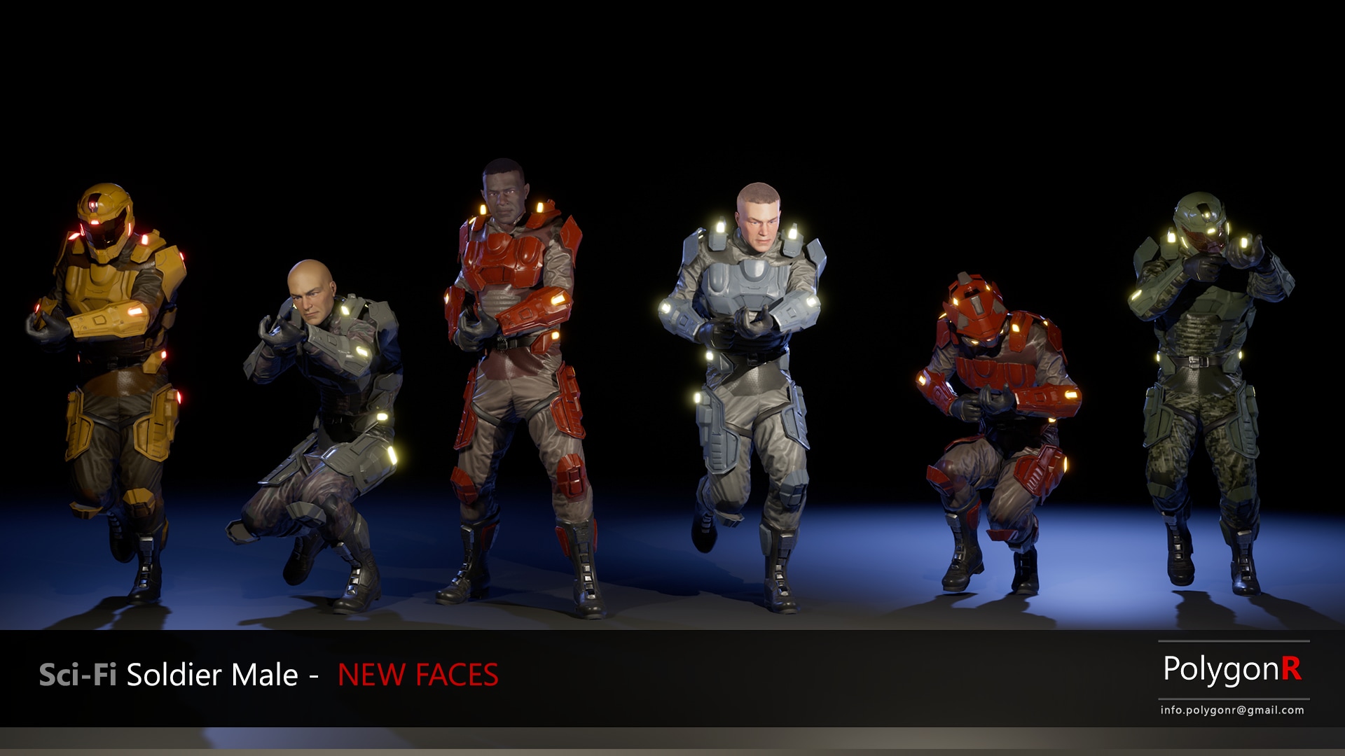 Sci Fi Soldier Male In Characters Ue Marketplace