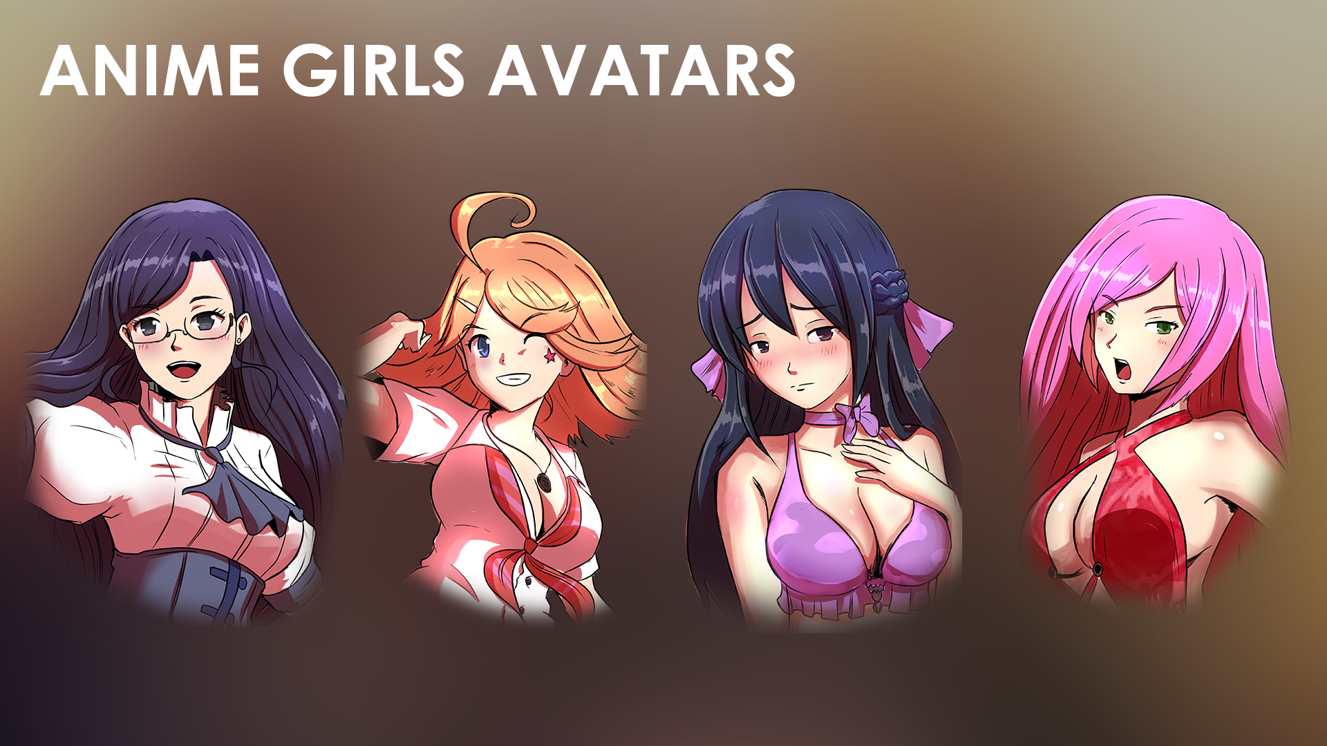 Anime Girl S Amp M Porn - Anime Girls Avatars by Unforgiven in 2D Assets - UE4 Marketplace