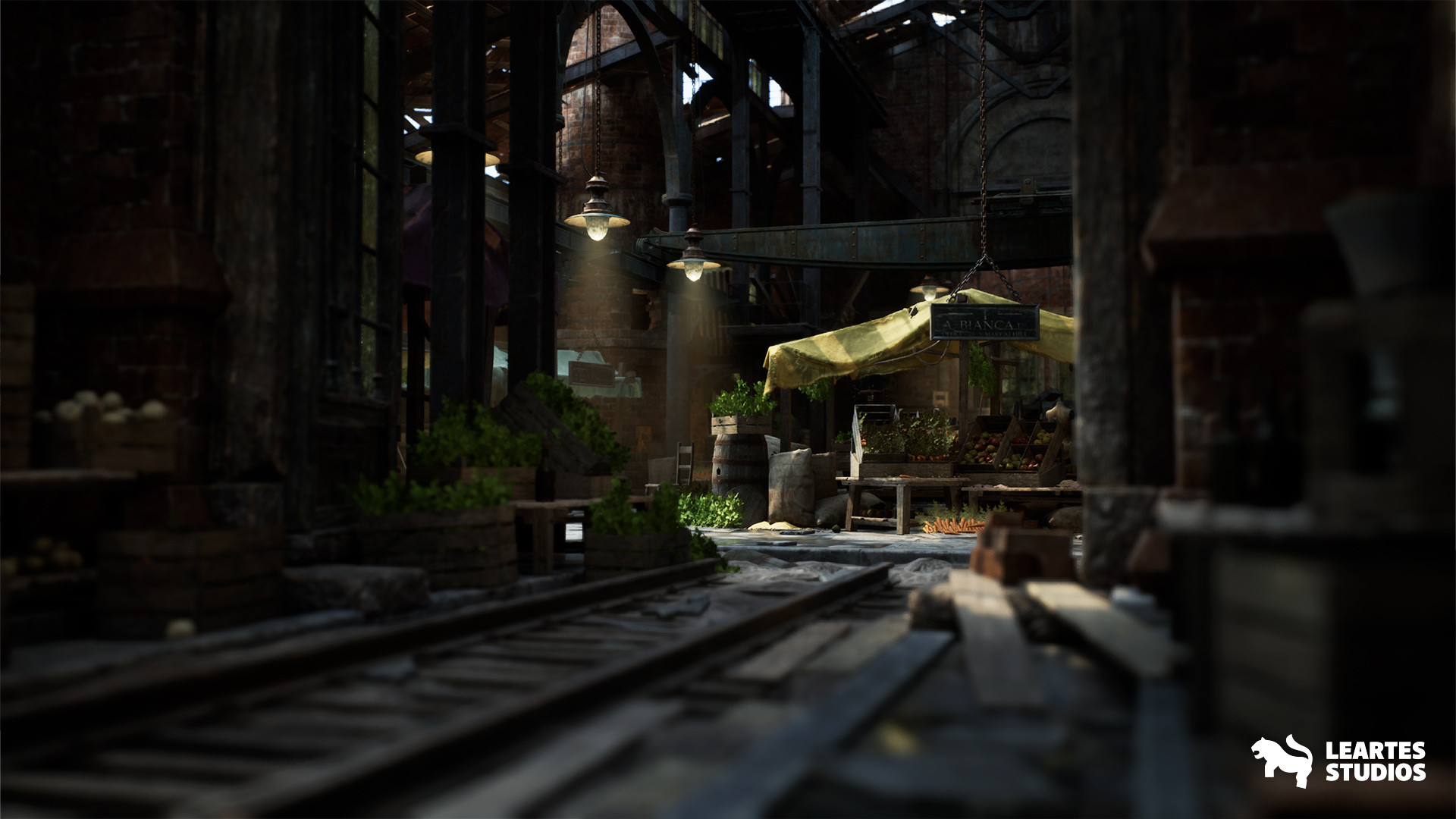 Victorian Market in Abandoned Factory Building