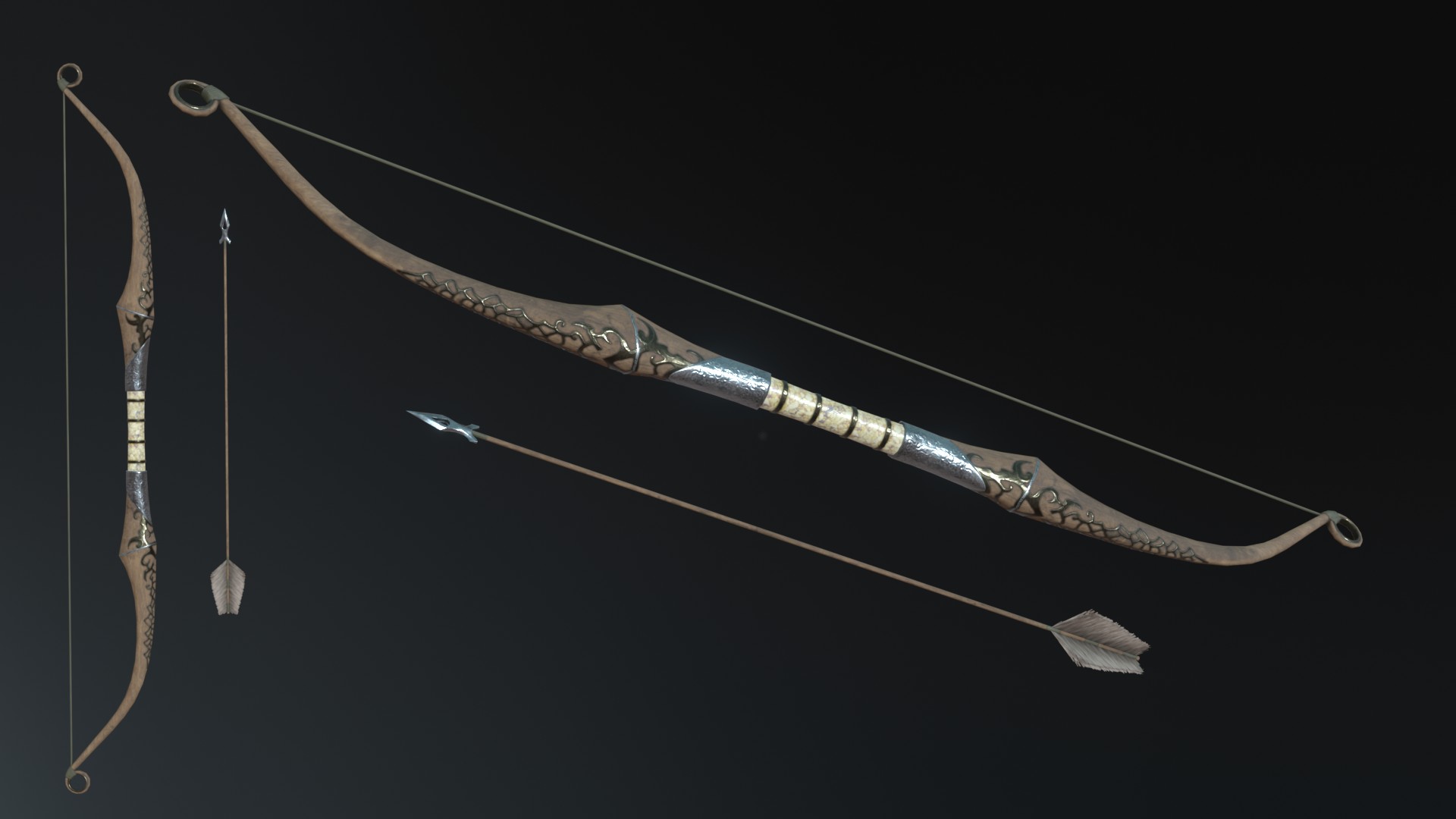 石剣 サンプル  リアル対戦ゲーム武器 模写  319  サヌカイト 石器 Silver Fantasy Weapon Set：武器 - UE マーケットプレイス