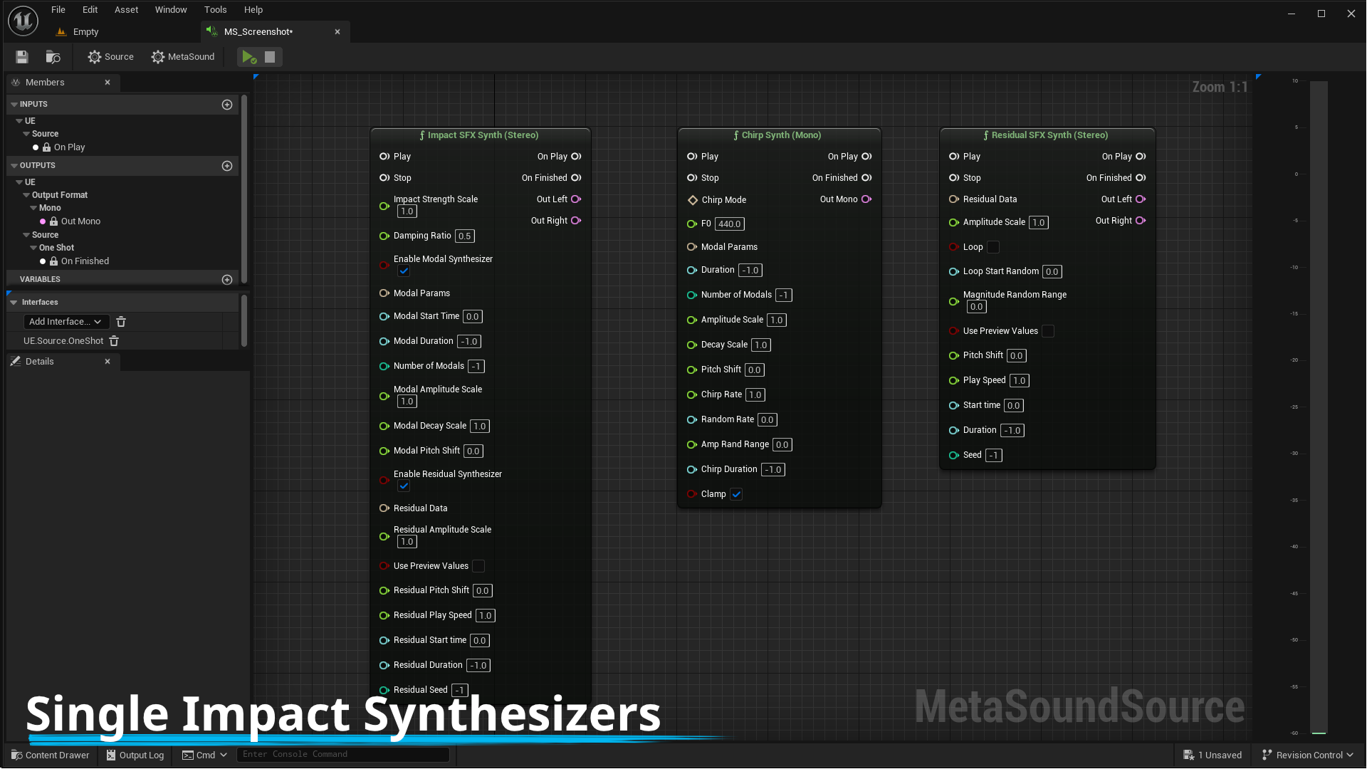 Impact SFX Synthesizer in Code Plugins UE Marketplace