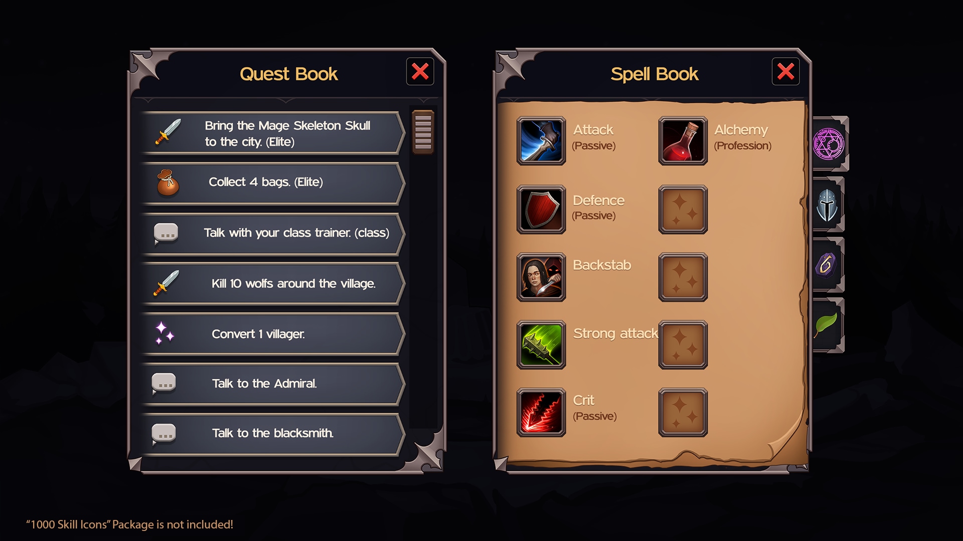 Classic Fantasy RPG - UI Kit in 2D Assets - UE Marketplace