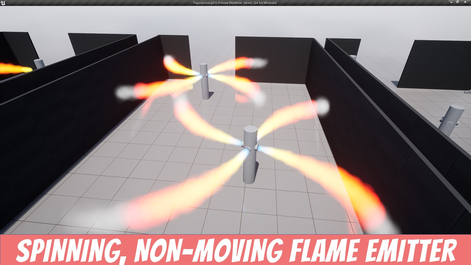 Replicated Series Spinning Traps in Blueprints UE Marketplace