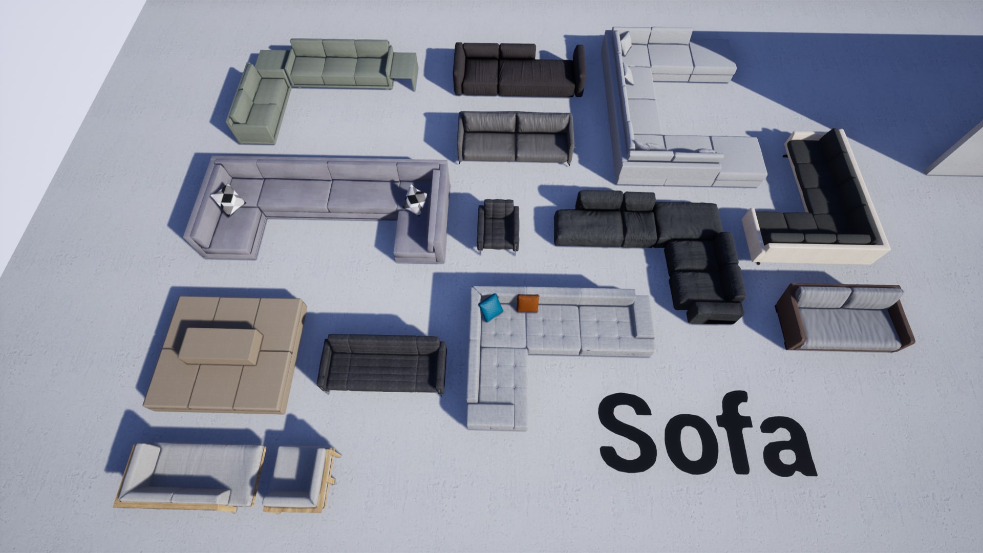 Furniture and Fixture Pack With 322 MESHES in Architectural