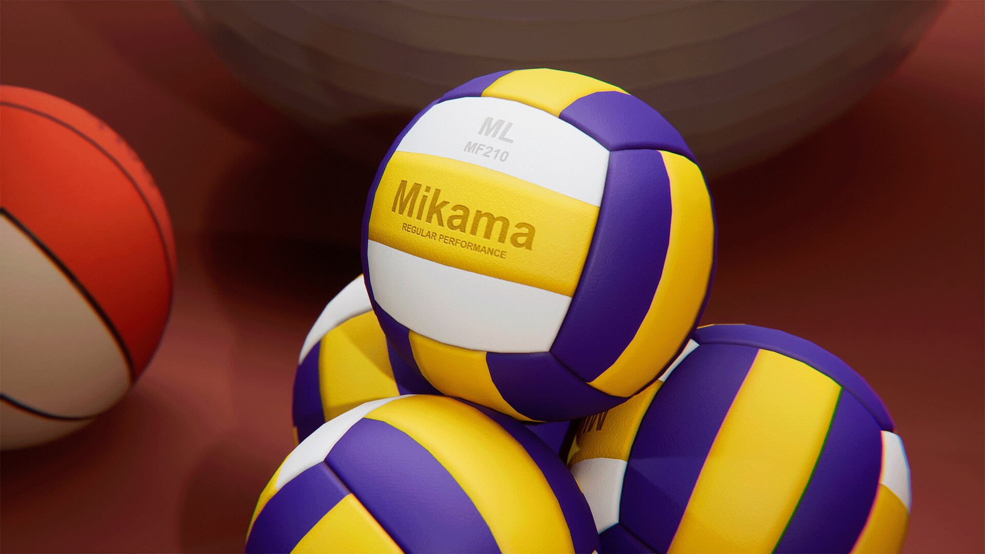 Sports equipment balls and outfit in Props UE Marketplace