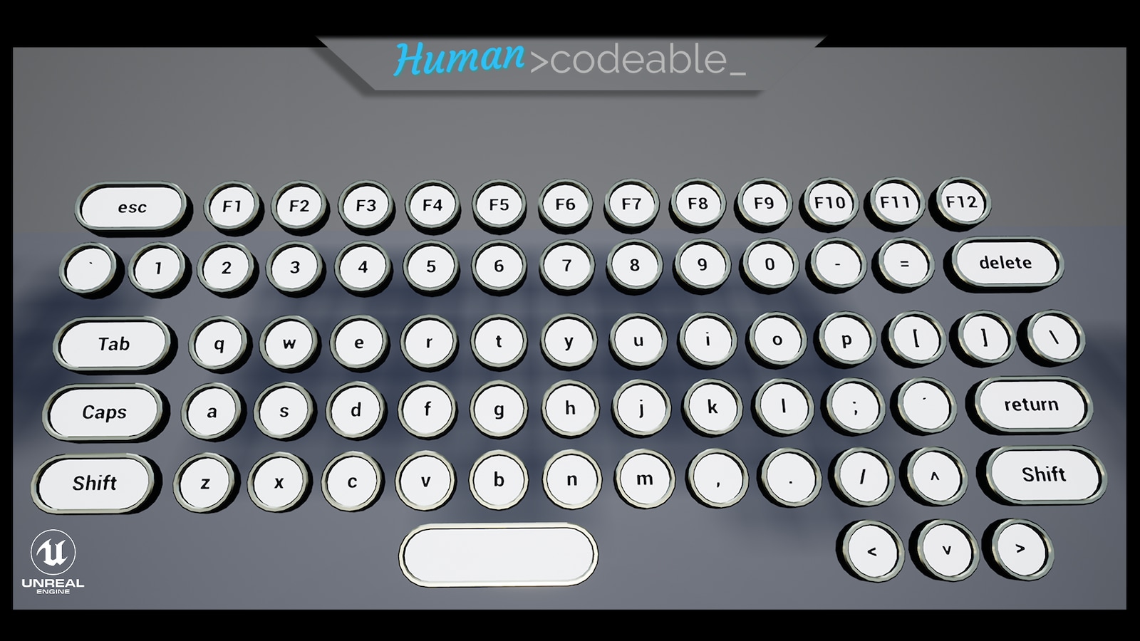 3D Modular Keyboards in Blueprints UE Marketplace