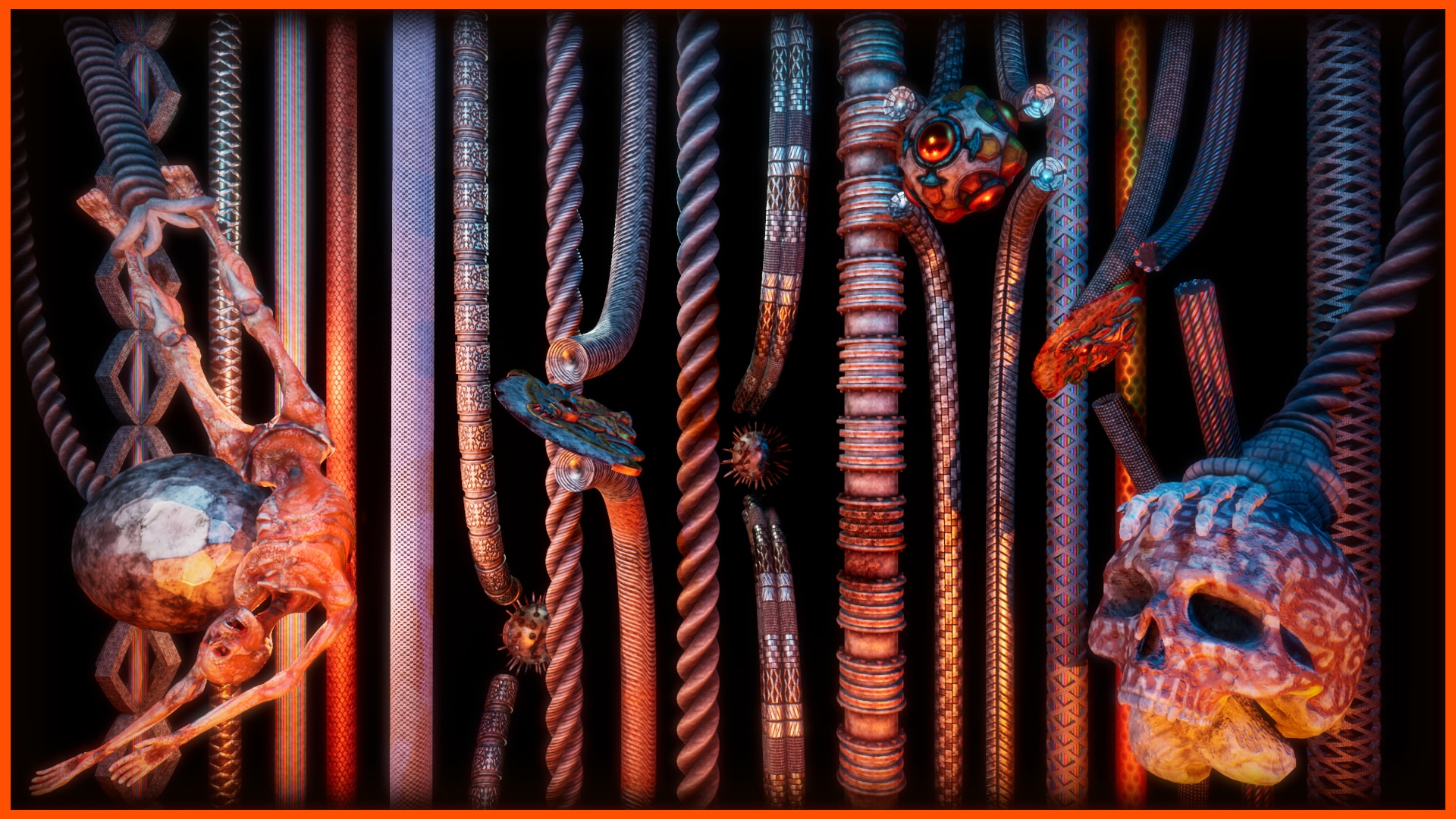 Blueprint Rope Cutting System and Meshes - Cable Physics Destruction
