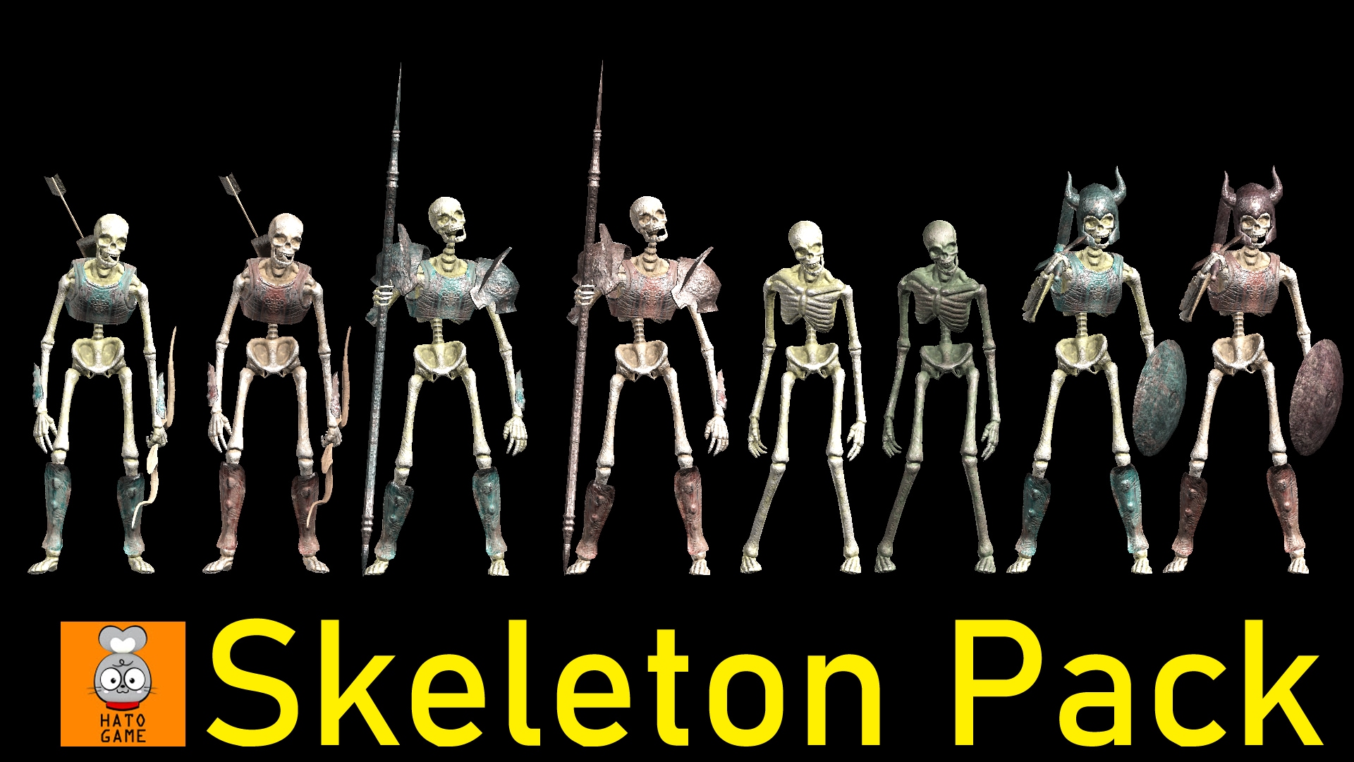 “Animated”  Skeleton Pack