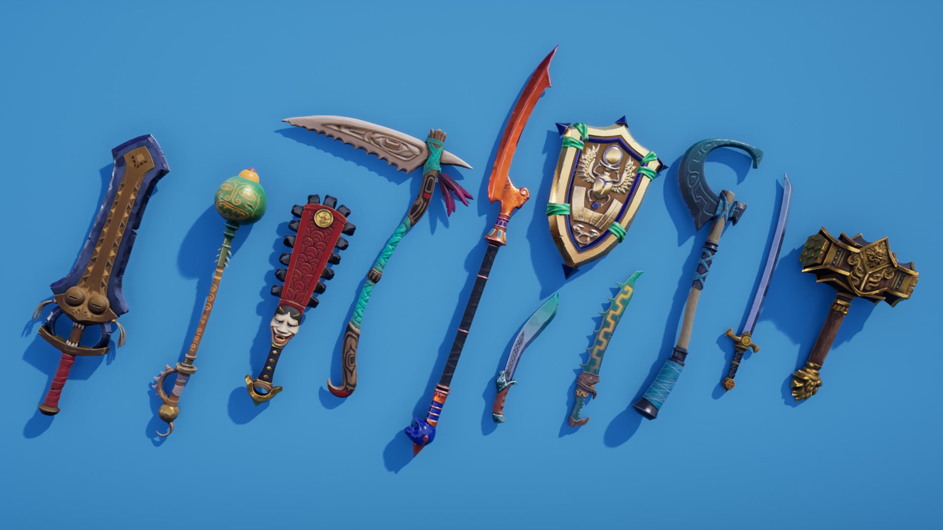 Stylized Melee Weapons in Weapons - UE Marketplace