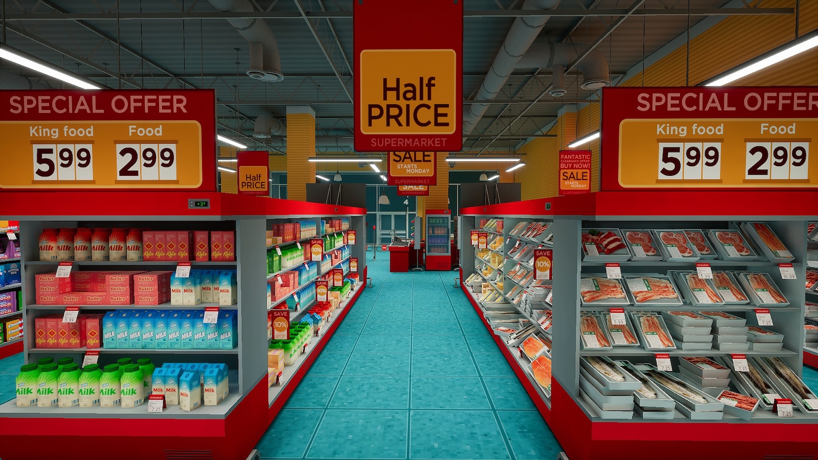 Supermarket interior in Environments UE Marketplace