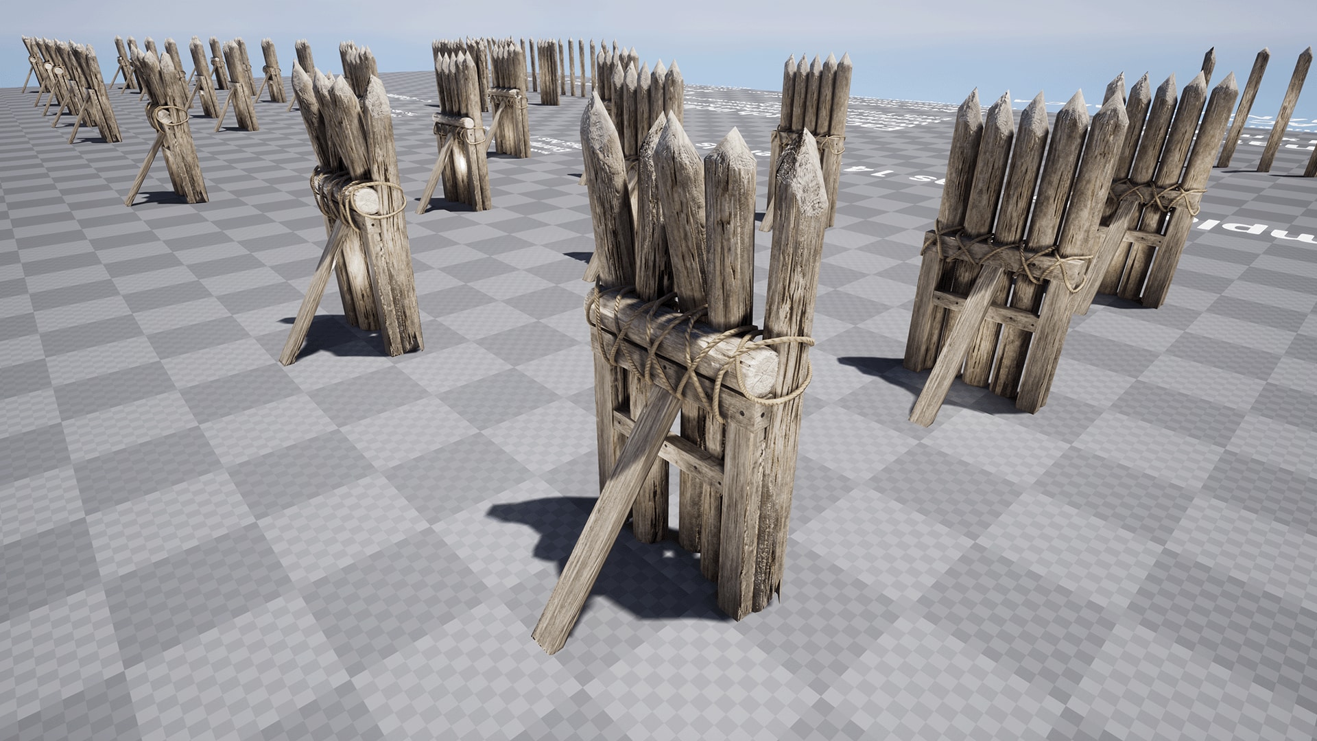 Wooden Palisade Pack JFG V2 in Props UE Marketplace