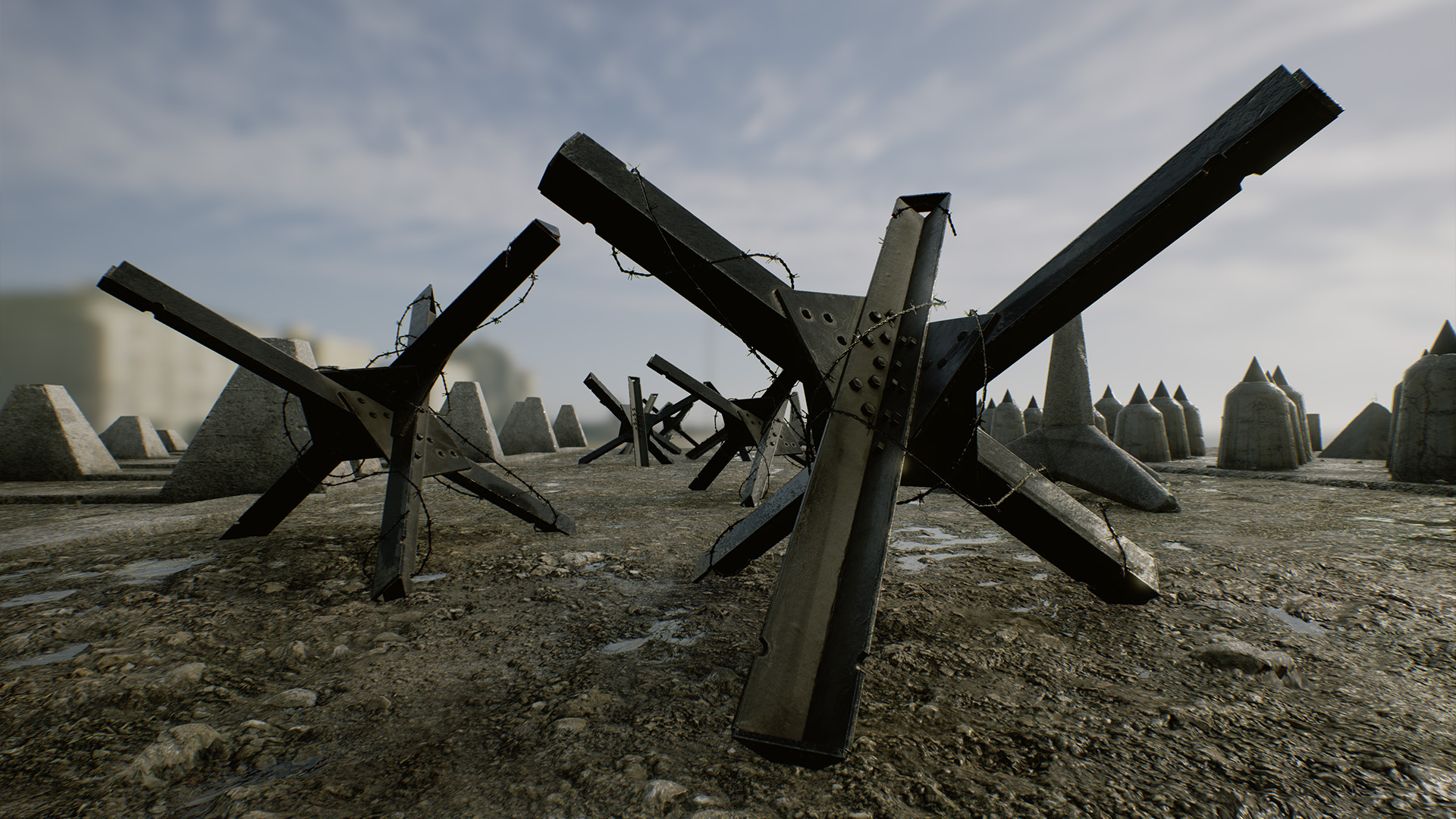 Tank Barriers Pack by Mountain Trail in Props UE4 Marketplace