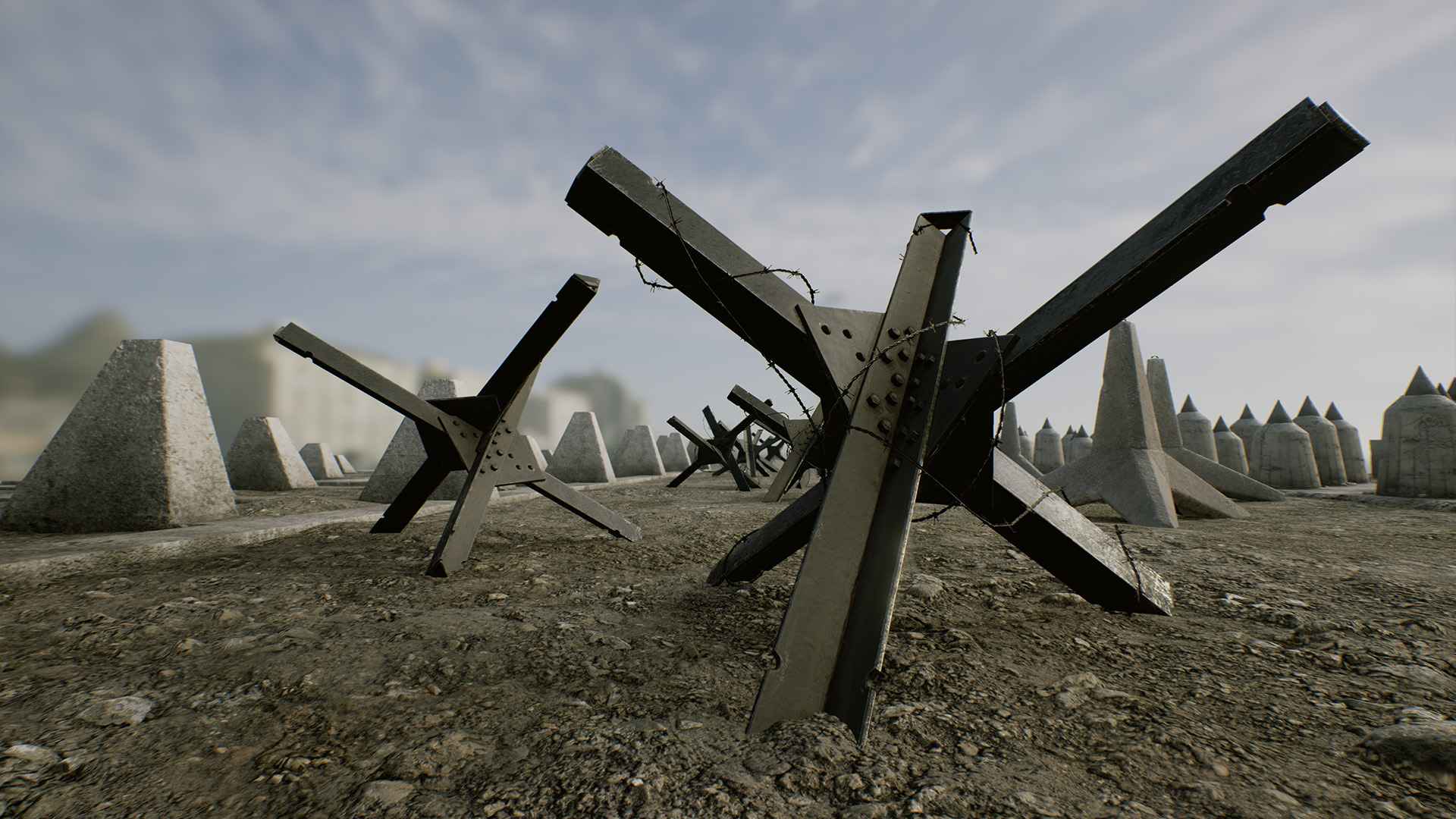 Tank Barriers Pack by Mountain Trail in Props UE4 Marketplace