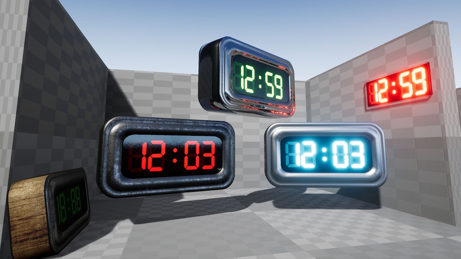 Timers, Clocks and Counters Pack in Props UE Marketplace