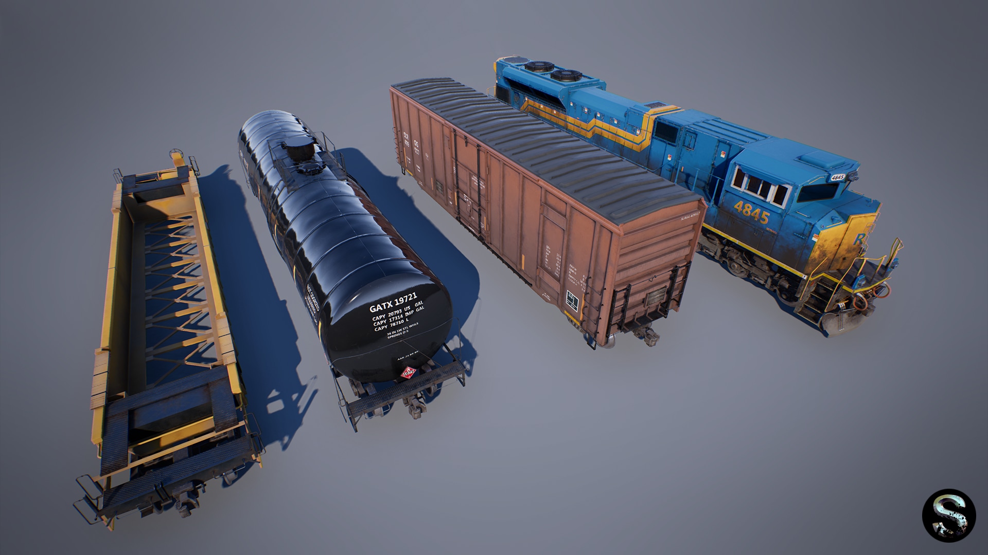 Train Pack in Props UE Marketplace