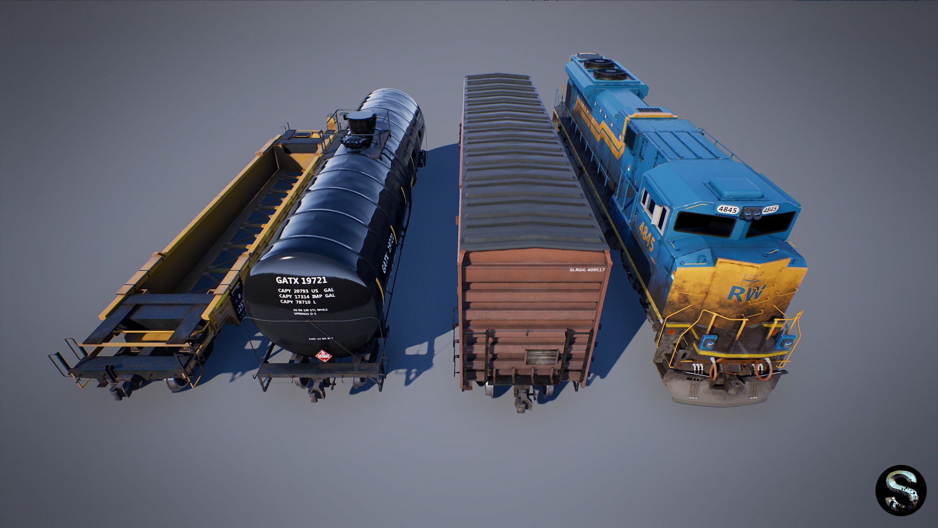 Train Pack in Props UE Marketplace
